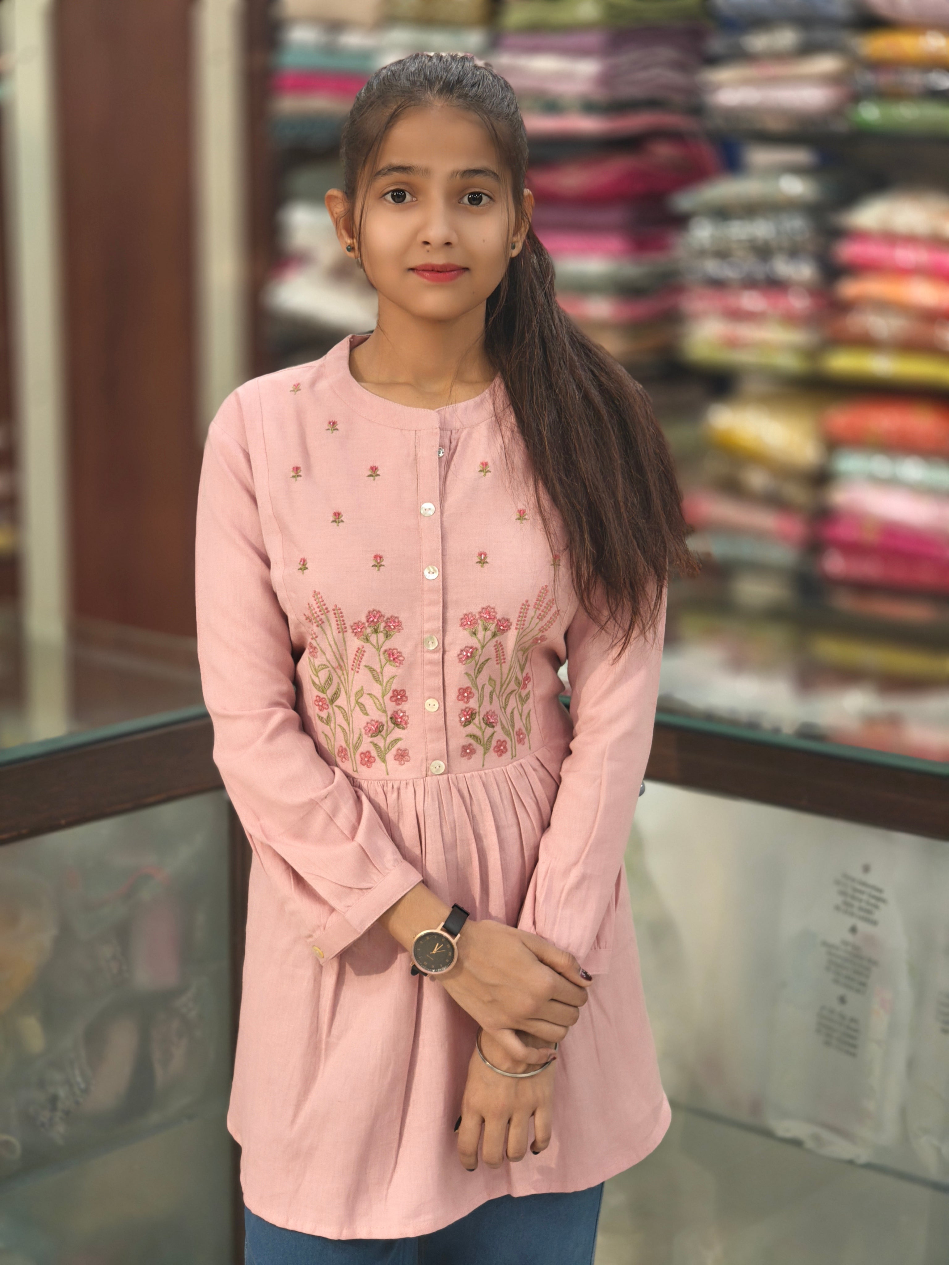 Pure Cotton Short Kurti 011120 a