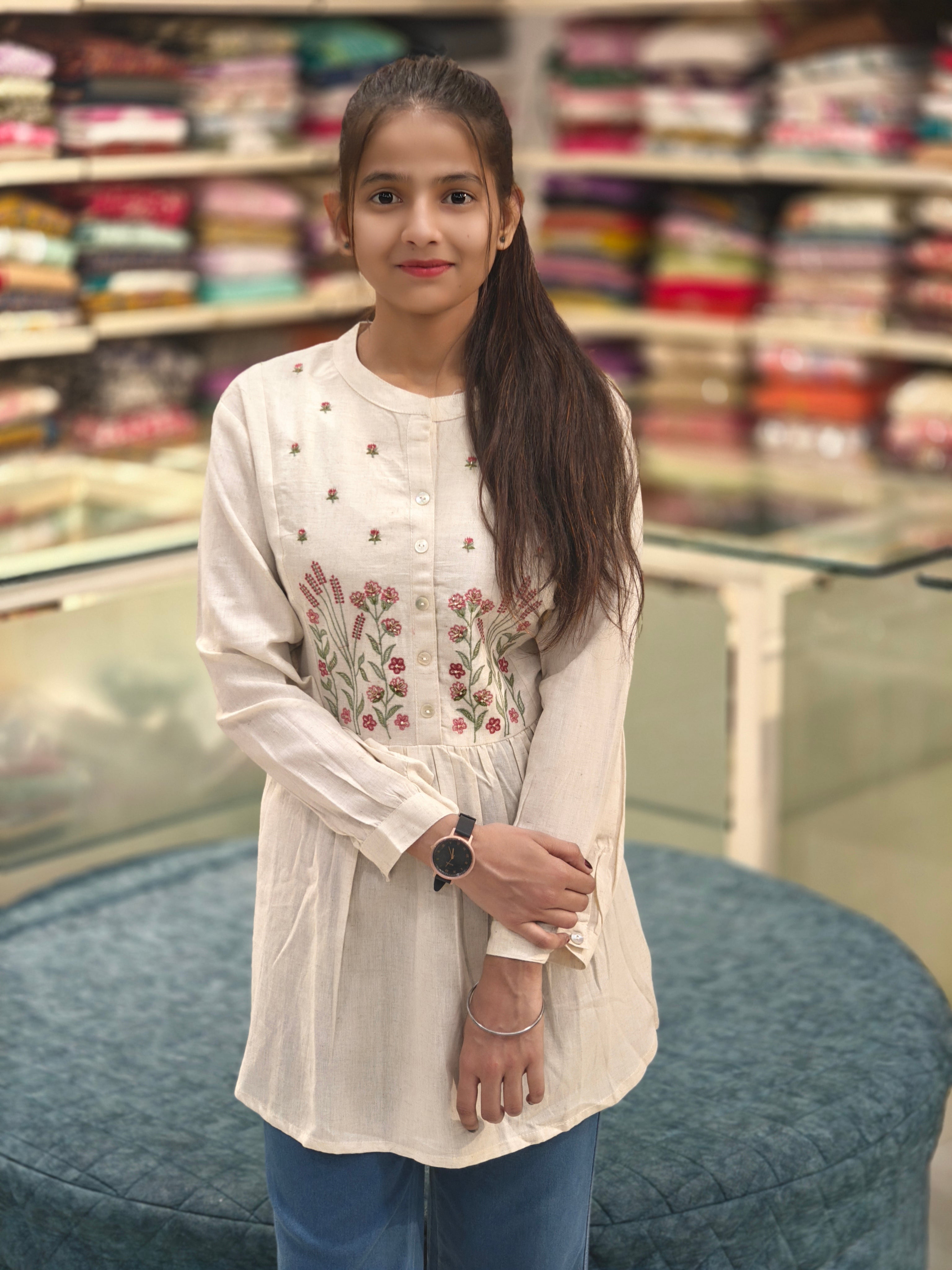 Pure Cotton Short Kurti 011120 B