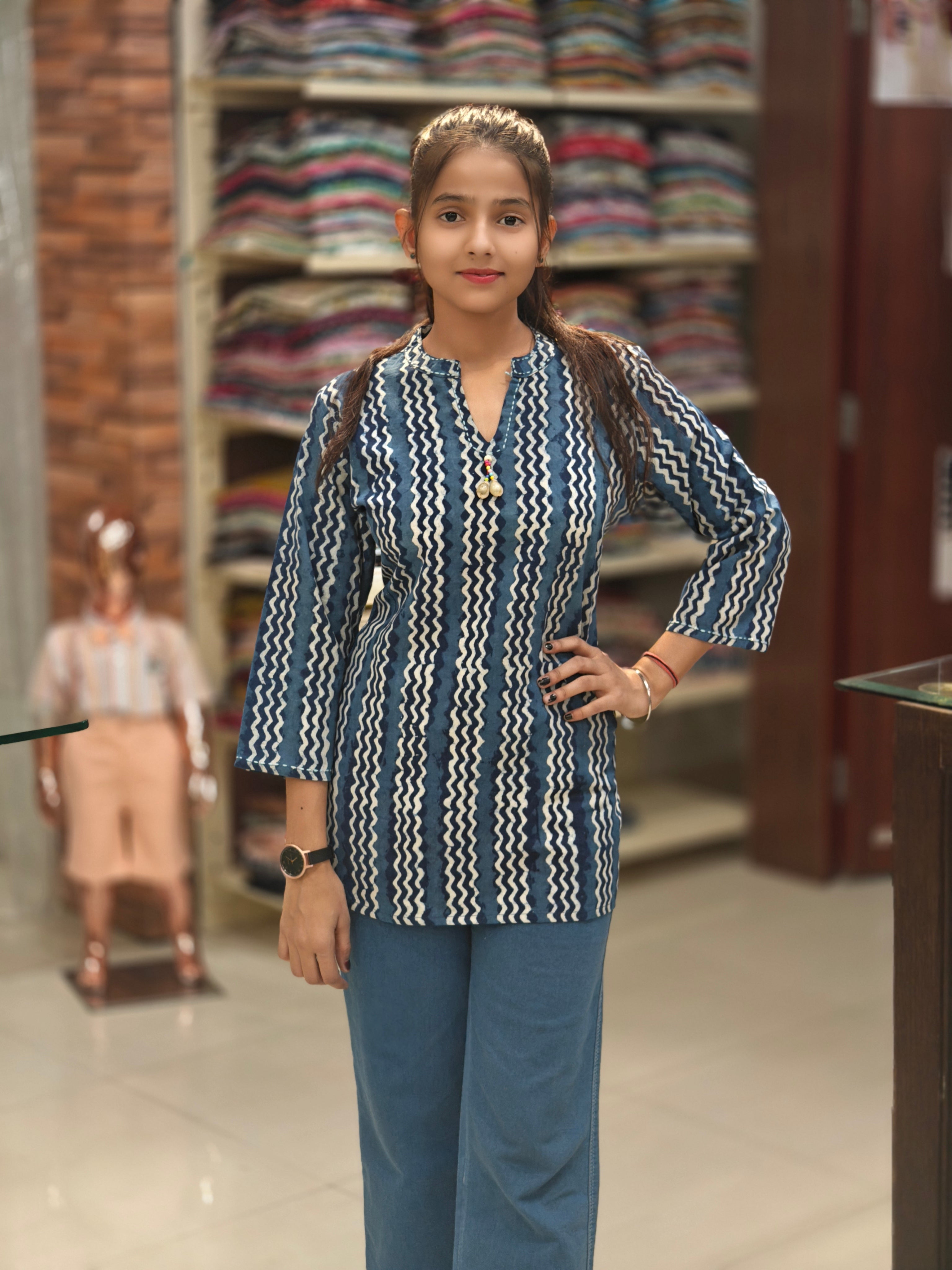 Pure Cotton Short Kurti 011581