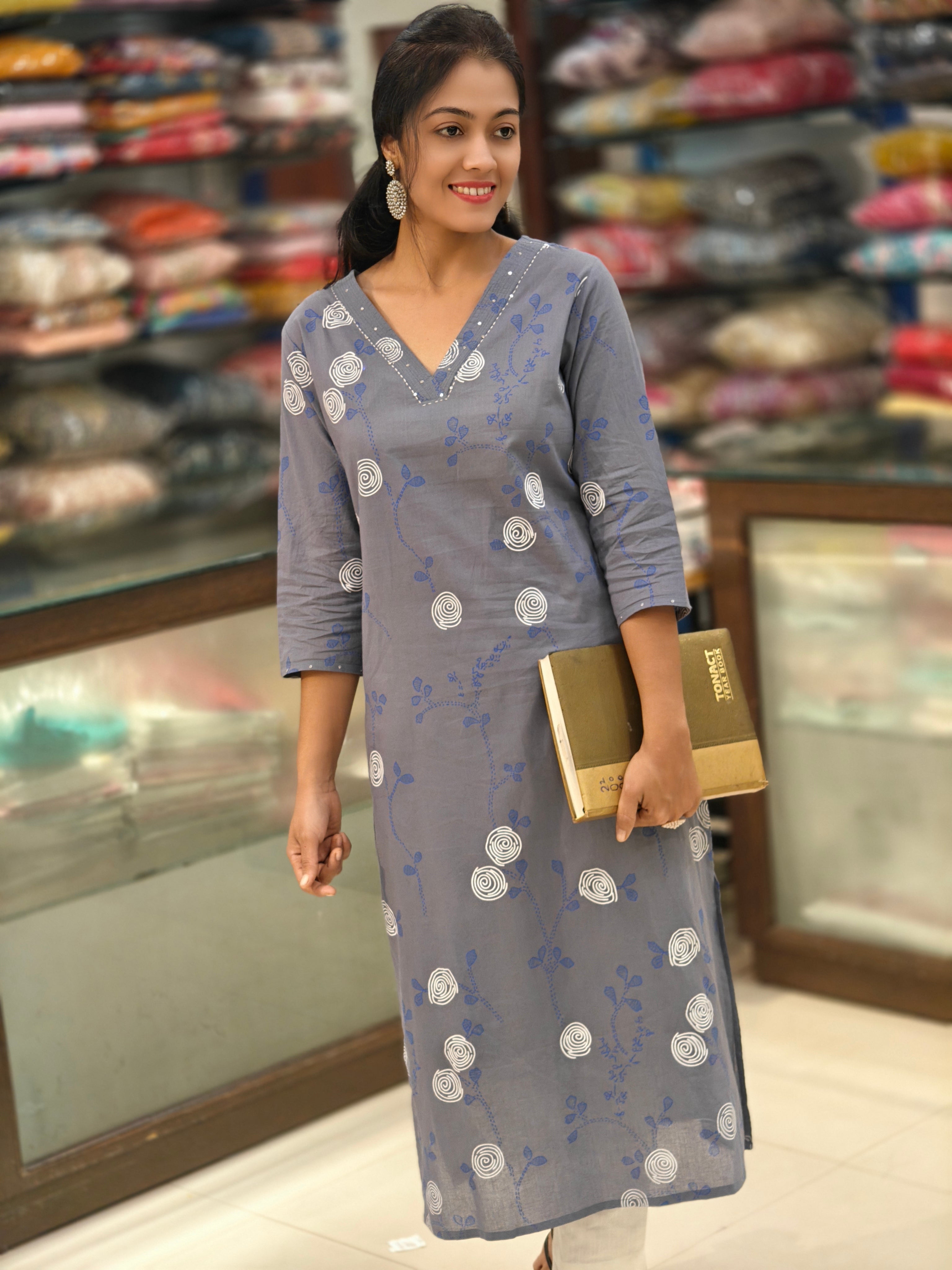 Pure Cotton Kurti 011844