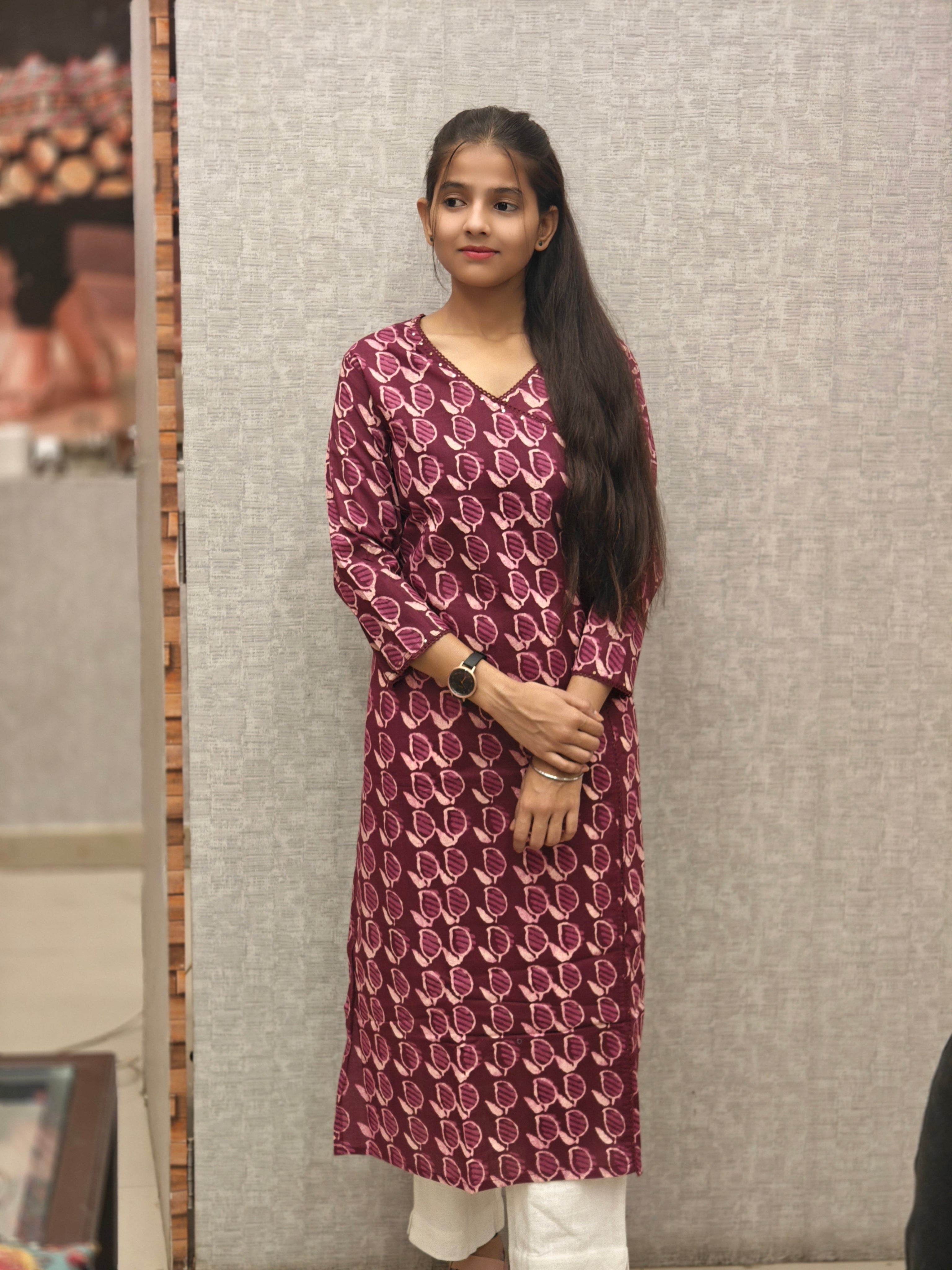 Pure Cotton Kurti 012761