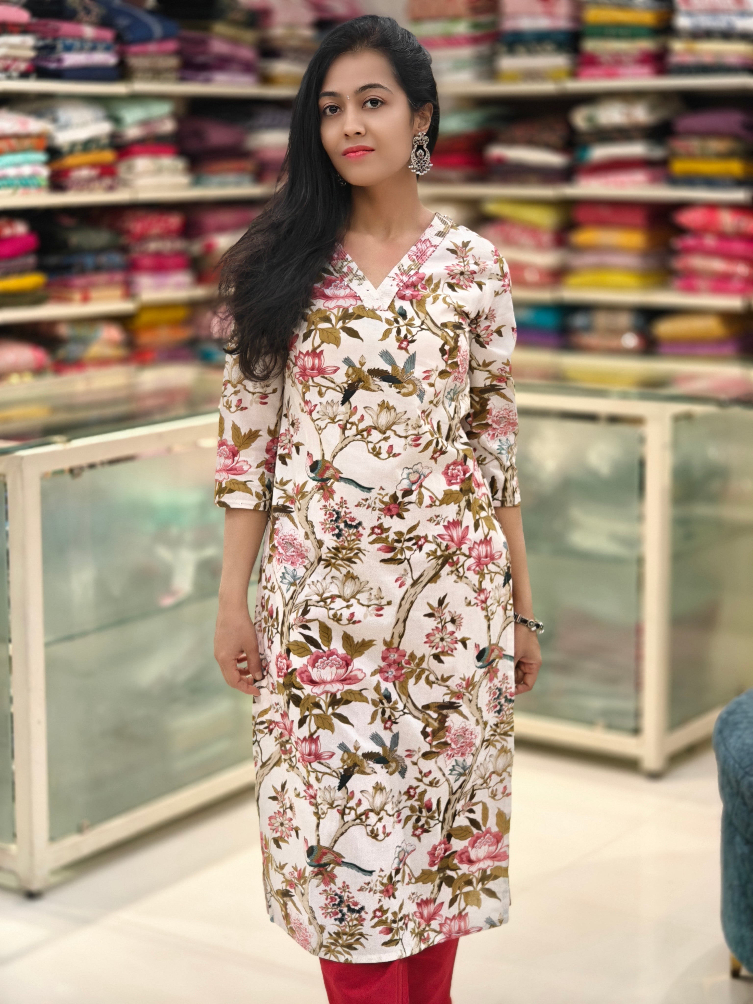 Pure Cotton Kurti 012764