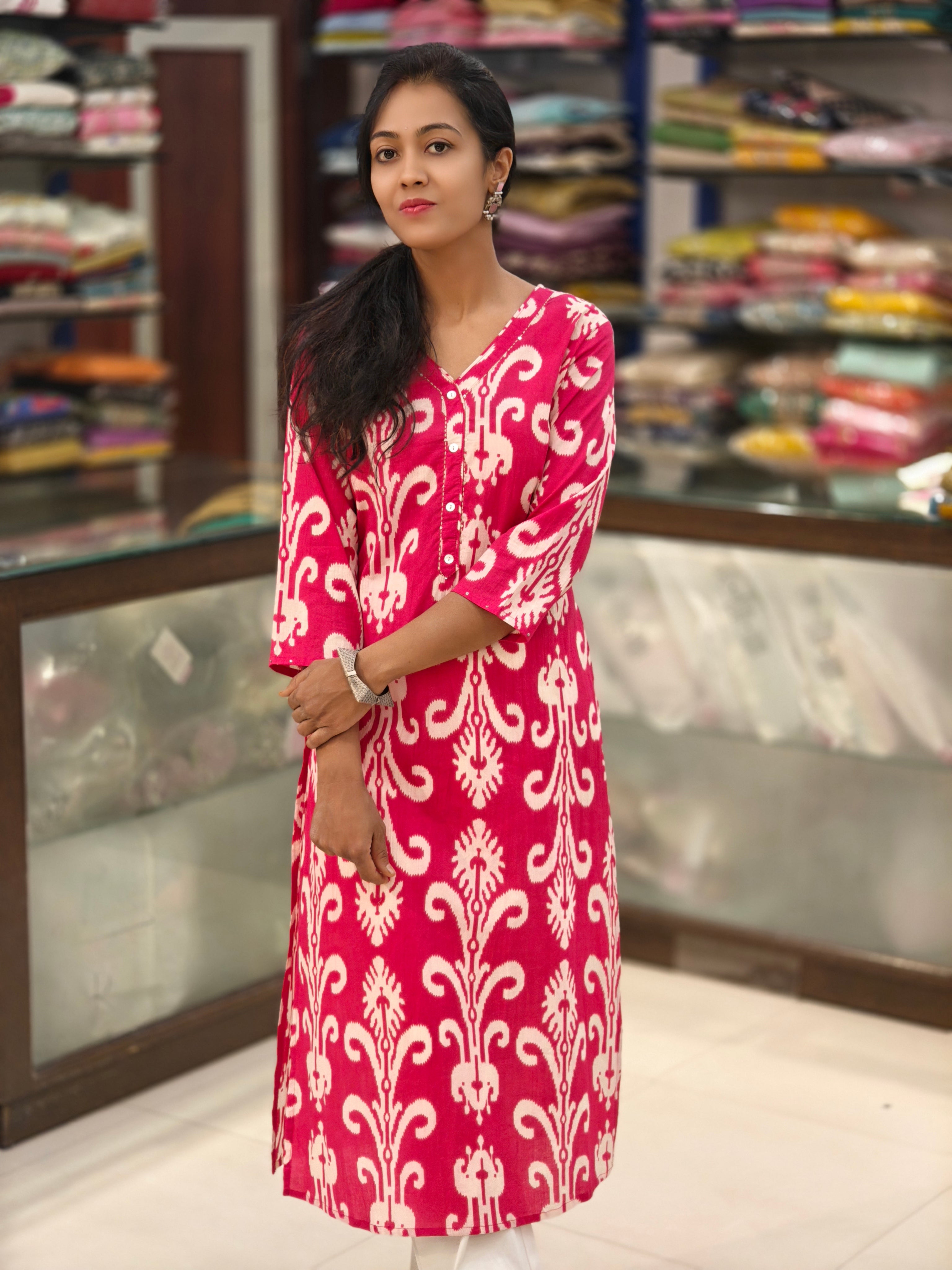 Pure Cotton Kurti 013053