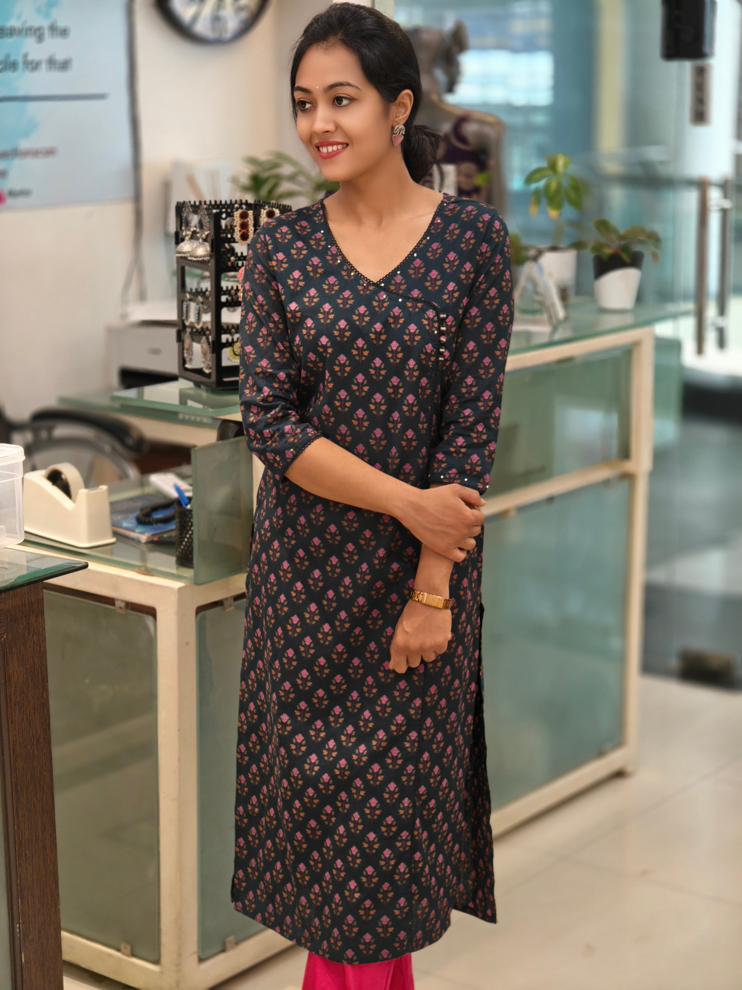 Pure Cotton Kurti 013063