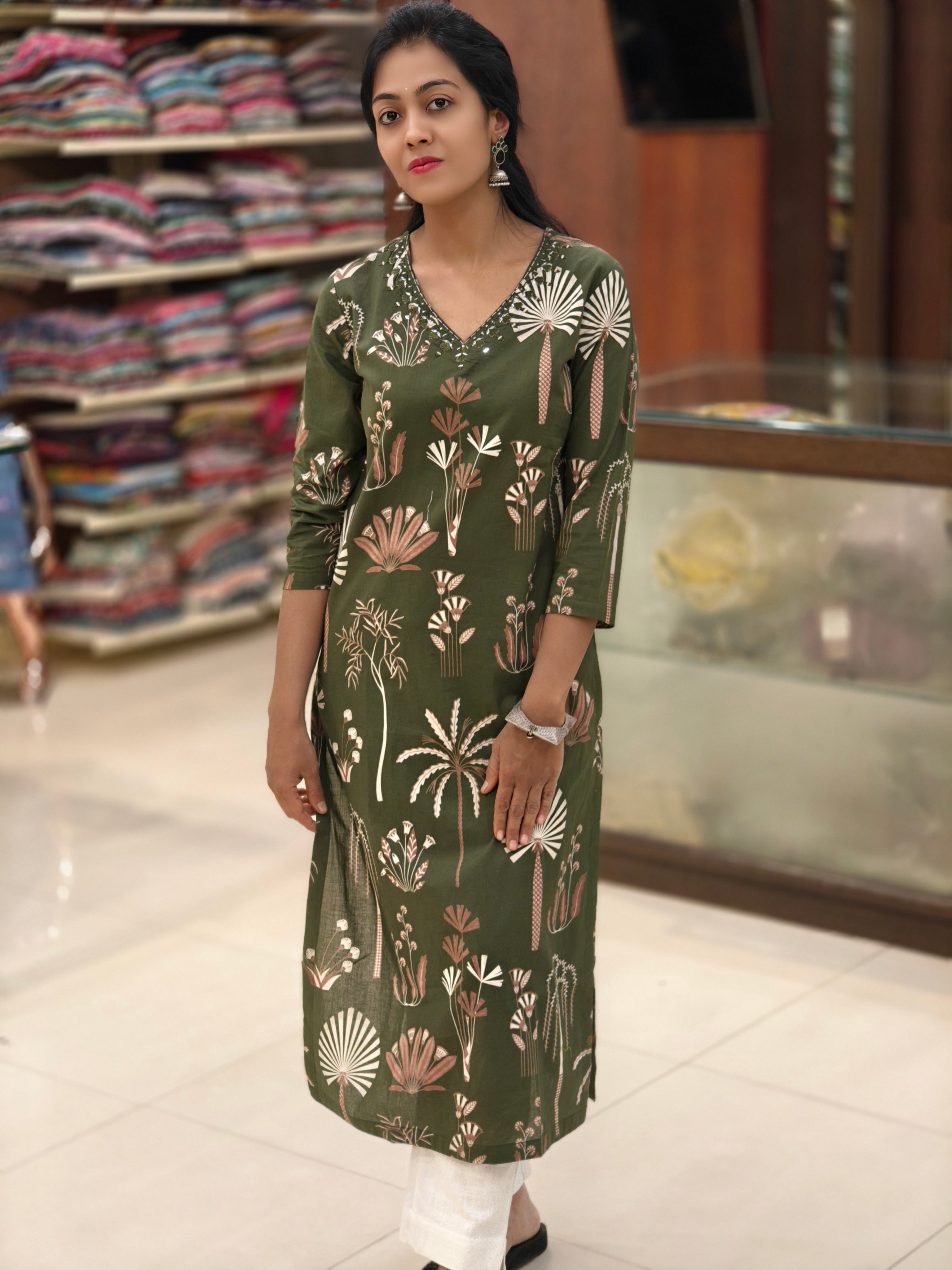 Pure Cotton Kurti 013065