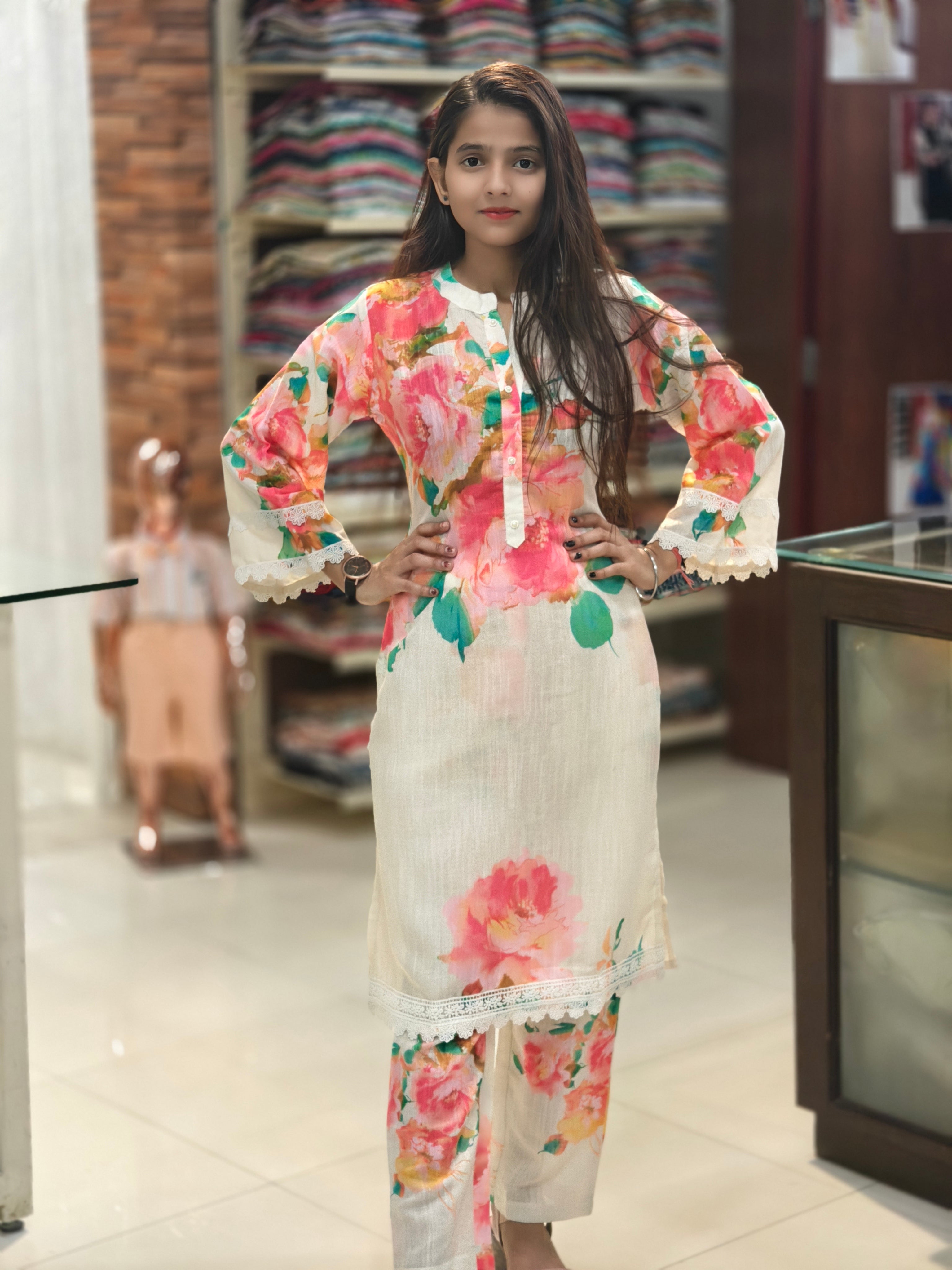 Pure Cotton Coord Set 013172