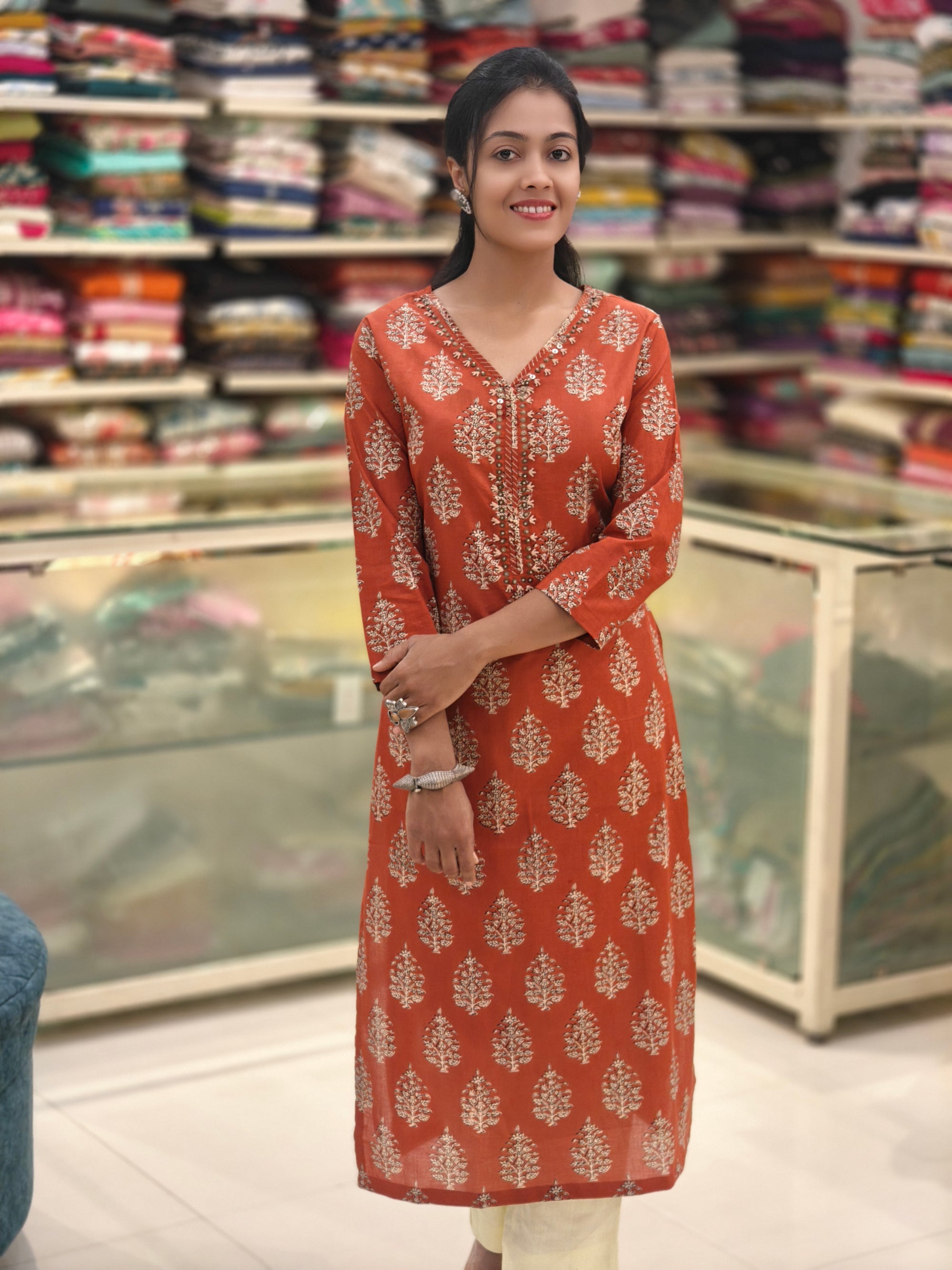 Pure Cotton Kurti 013261