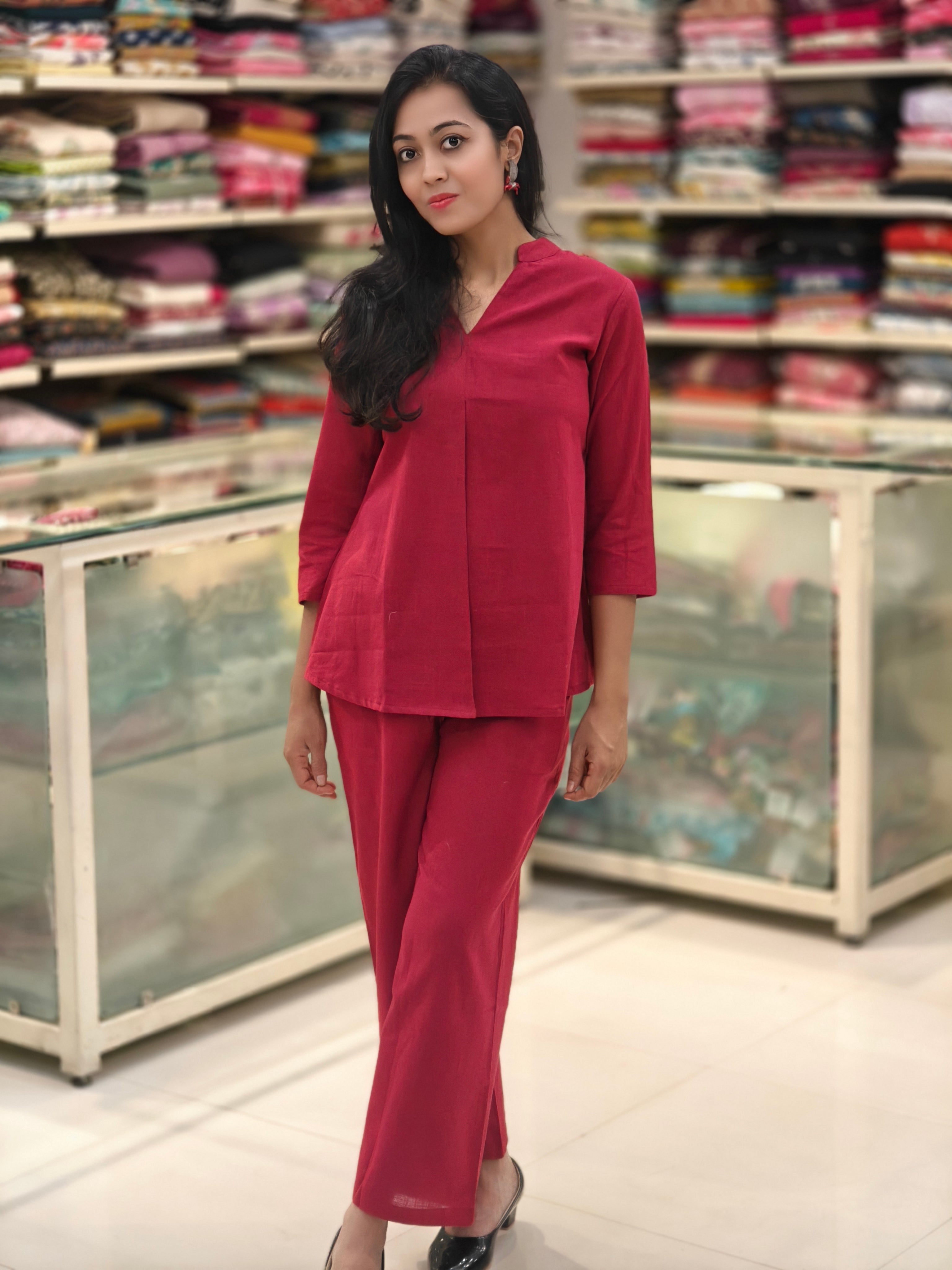 Linen Cotton Coord Set 013291