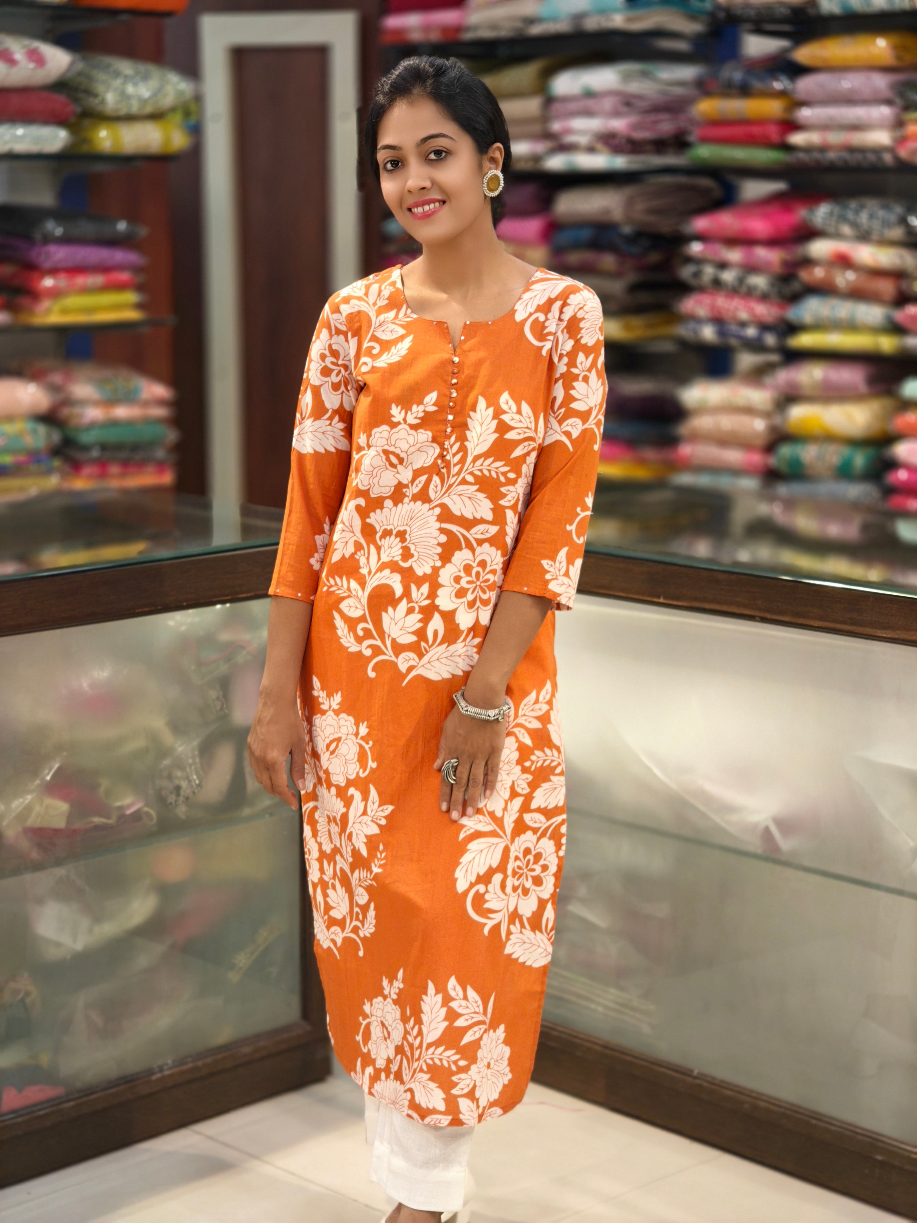 Pure Cotton Kurti 013439