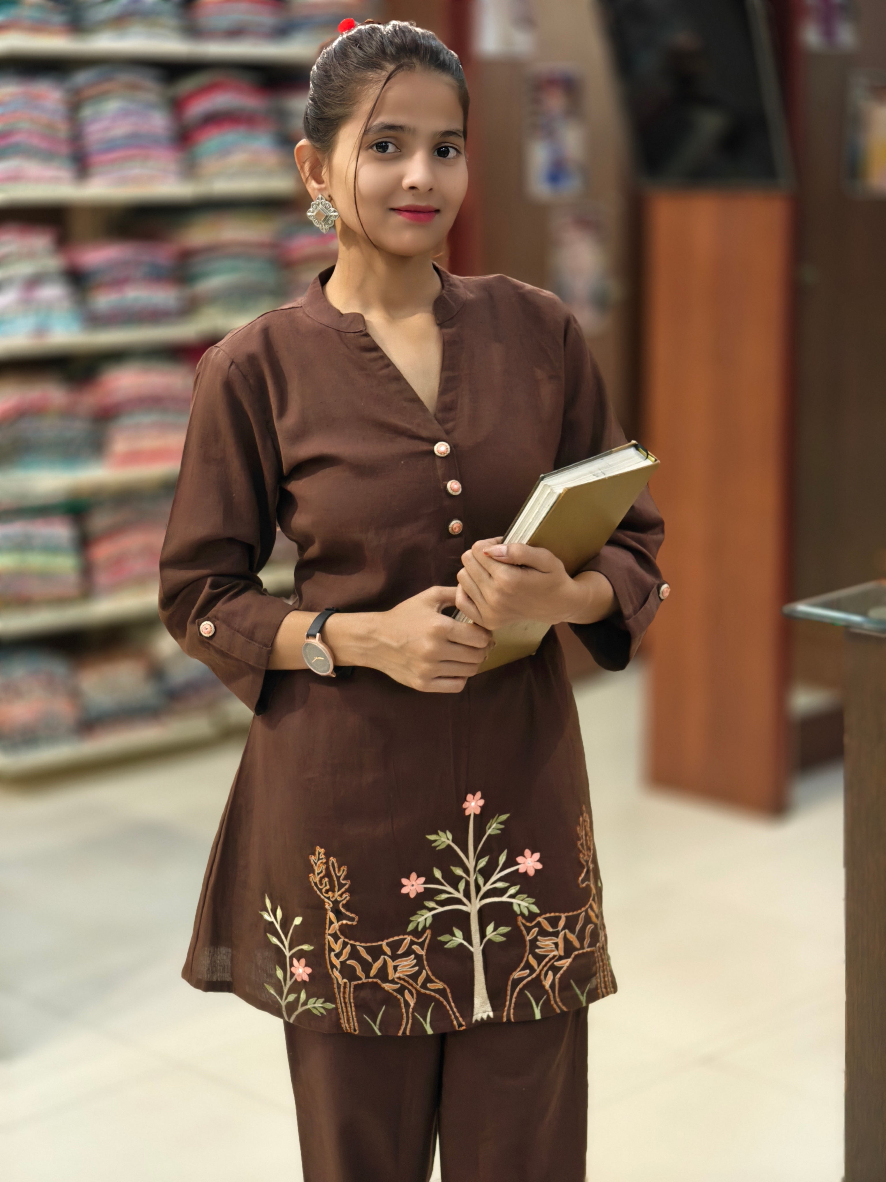 Linen Cotton Co-ord Set 013538