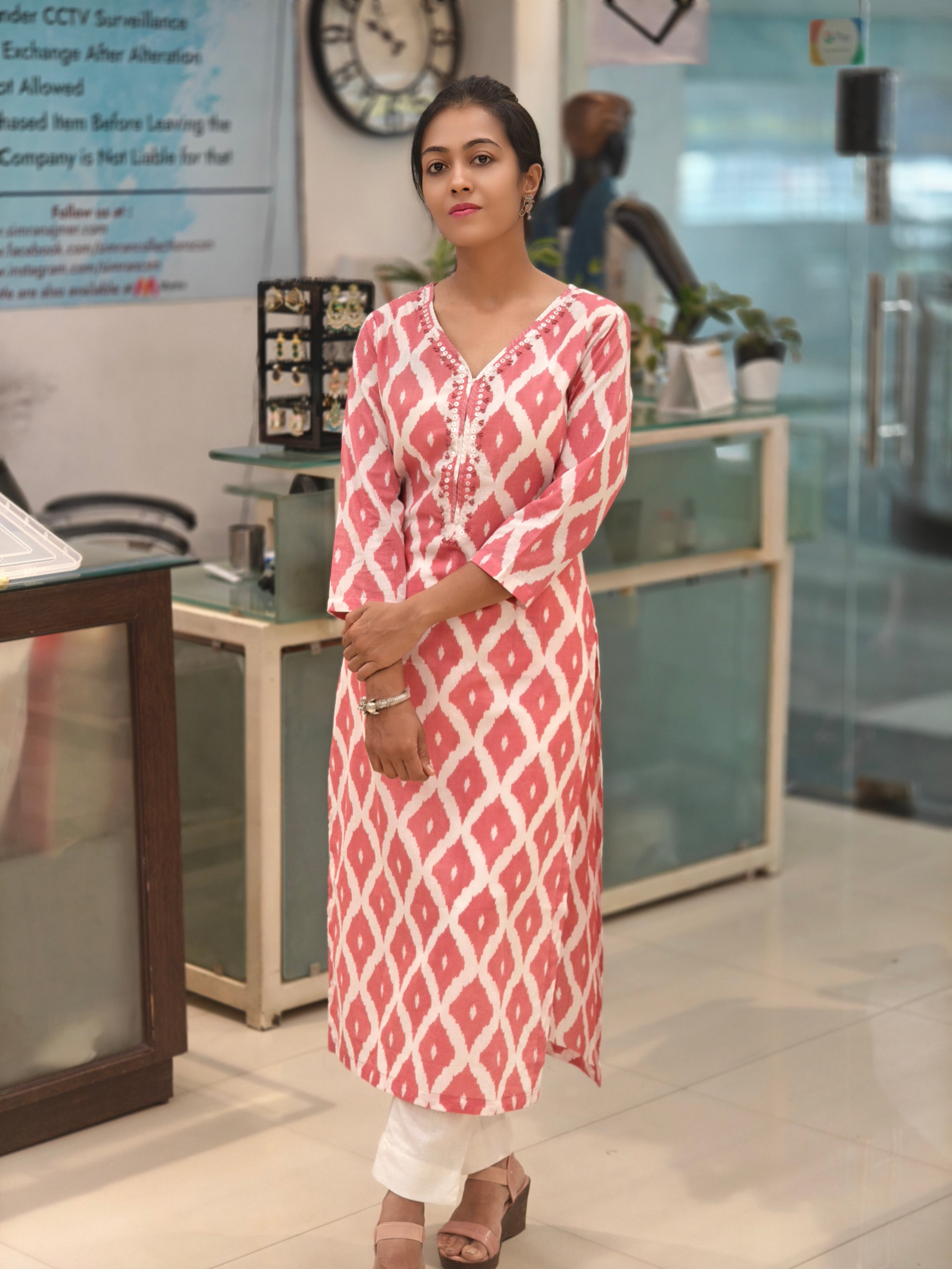 Pure Cotton Kurti 013588