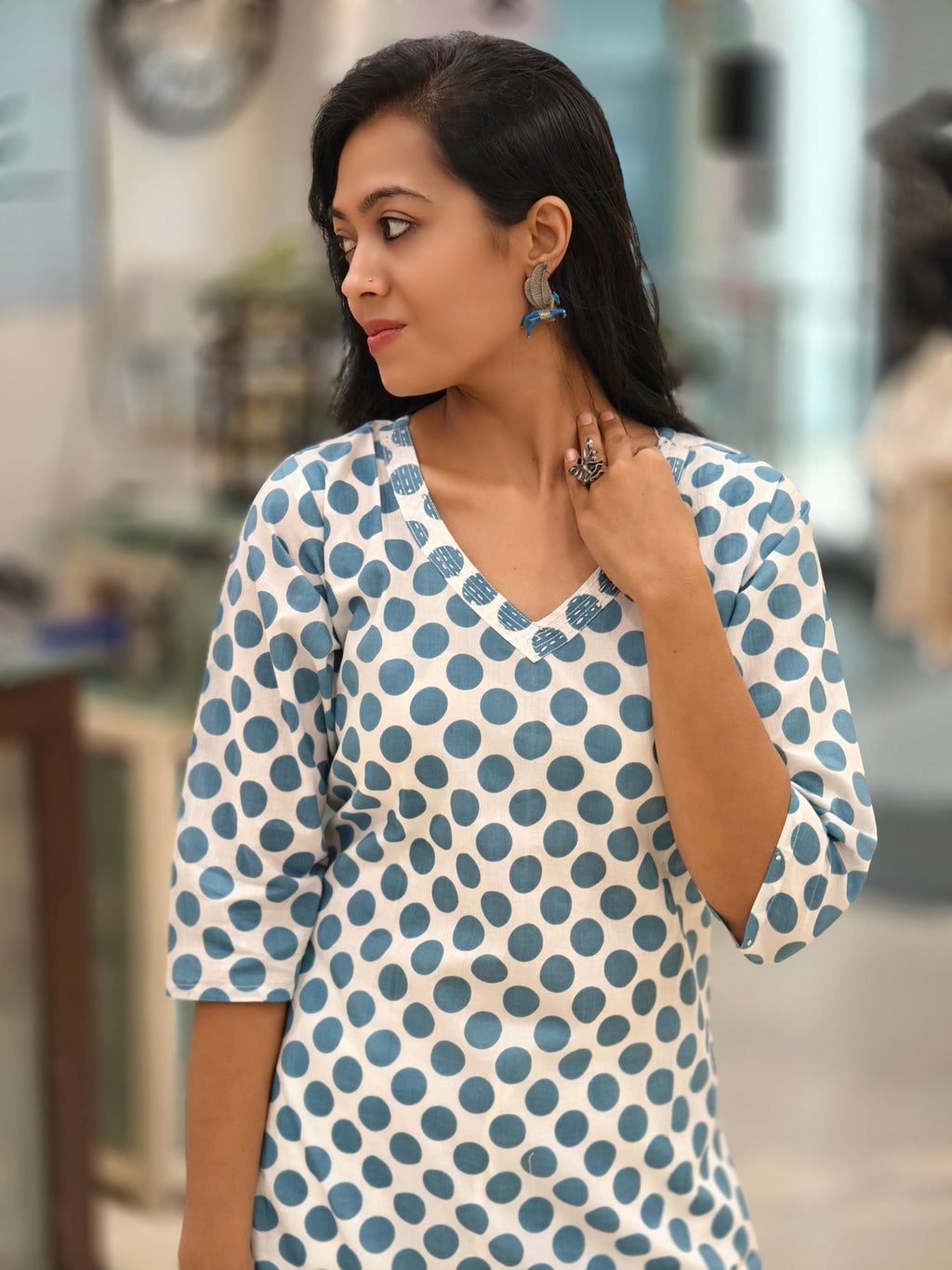 Pure Cotton Kurti 013589