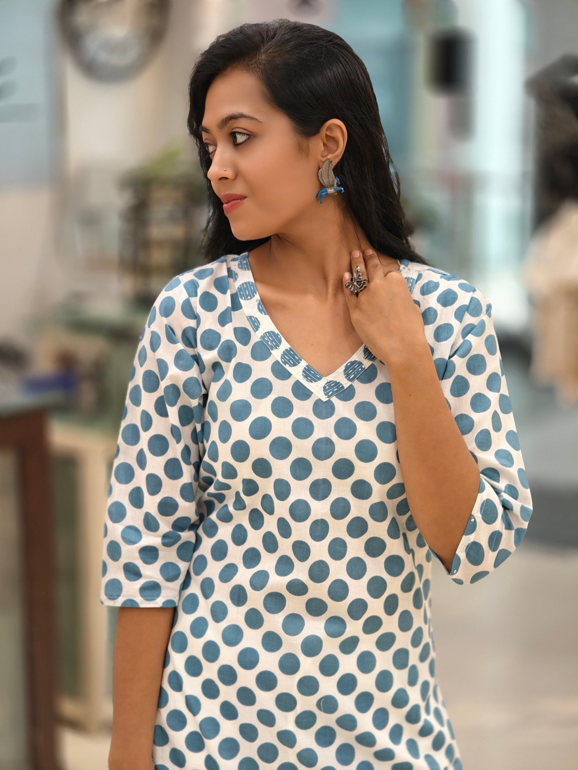 Pure Cotton Kurti 013589