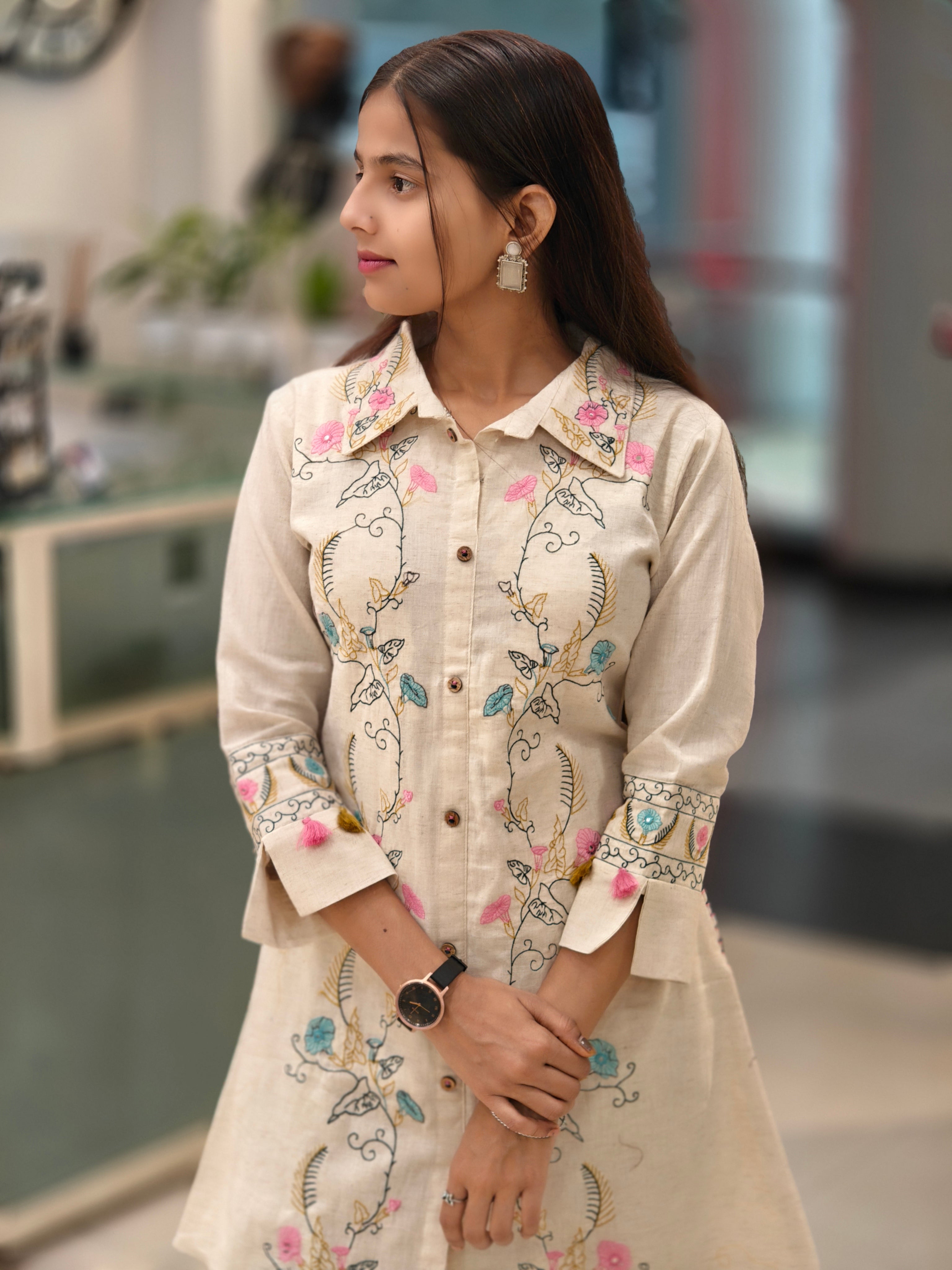 Linen Cotton Co-ord Set 013773