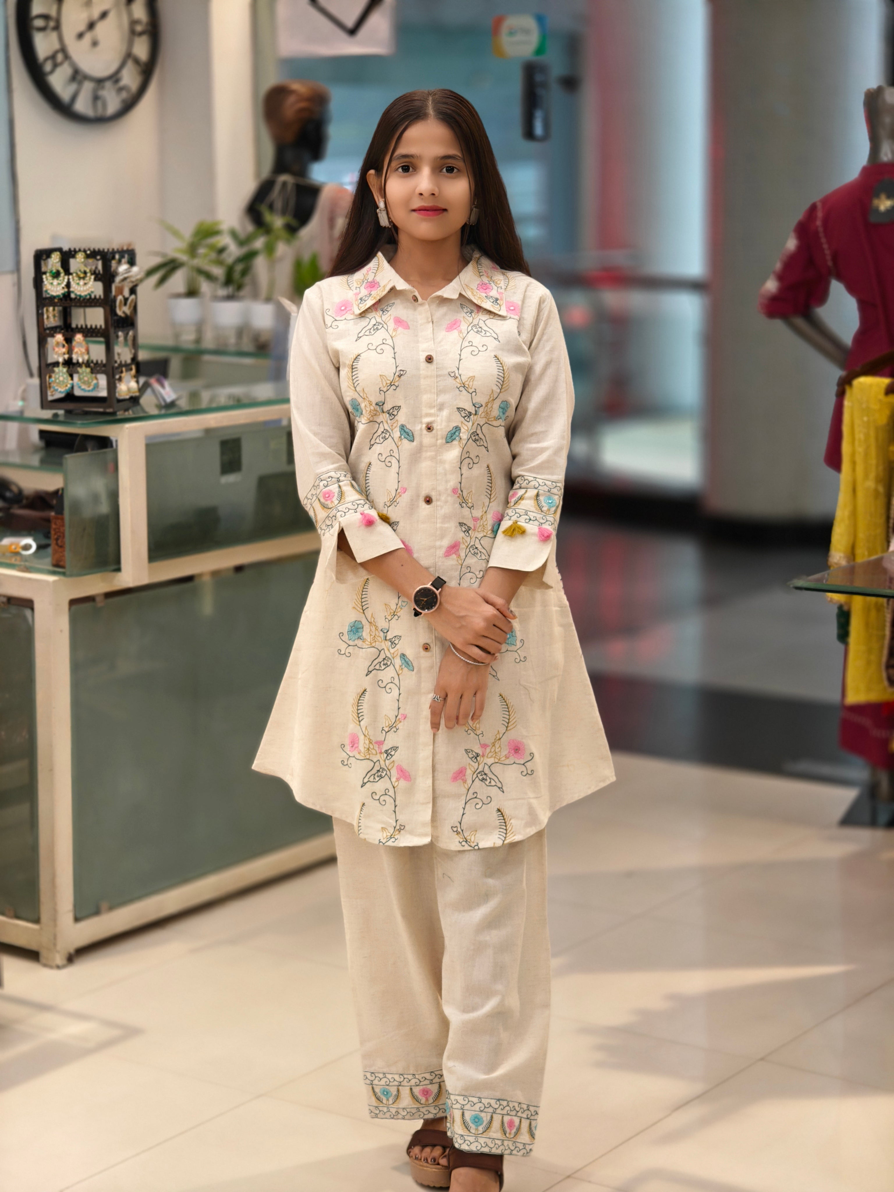 Linen Cotton Co-ord Set 013773