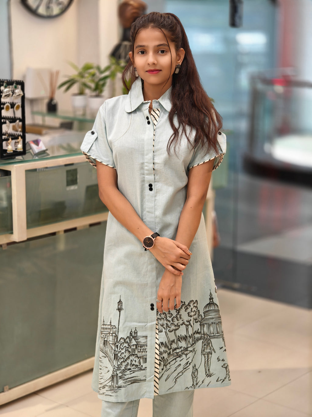 Linen Cotton Co-ord Set 013810