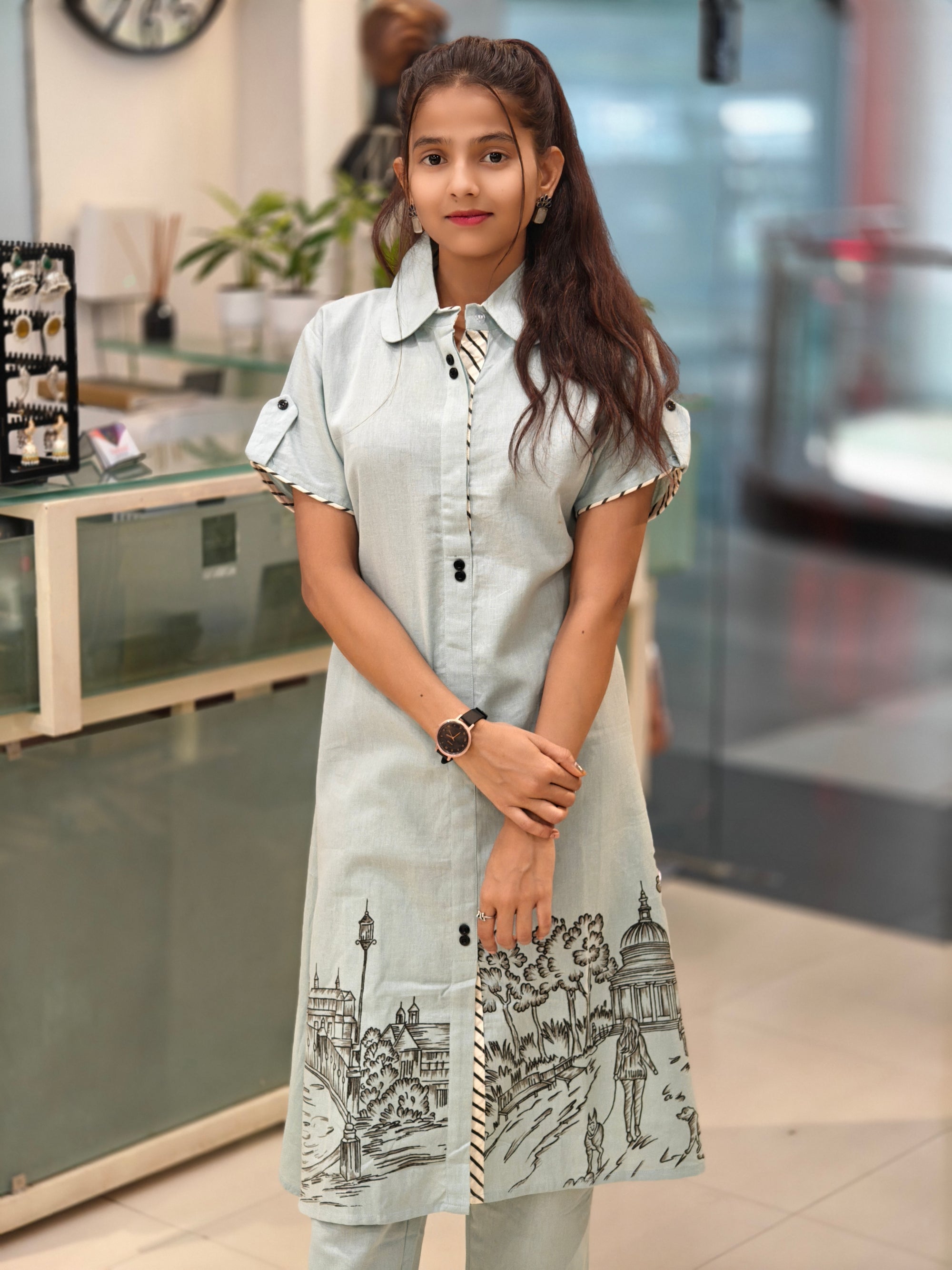 Linen Cotton Co-ord Set 013810