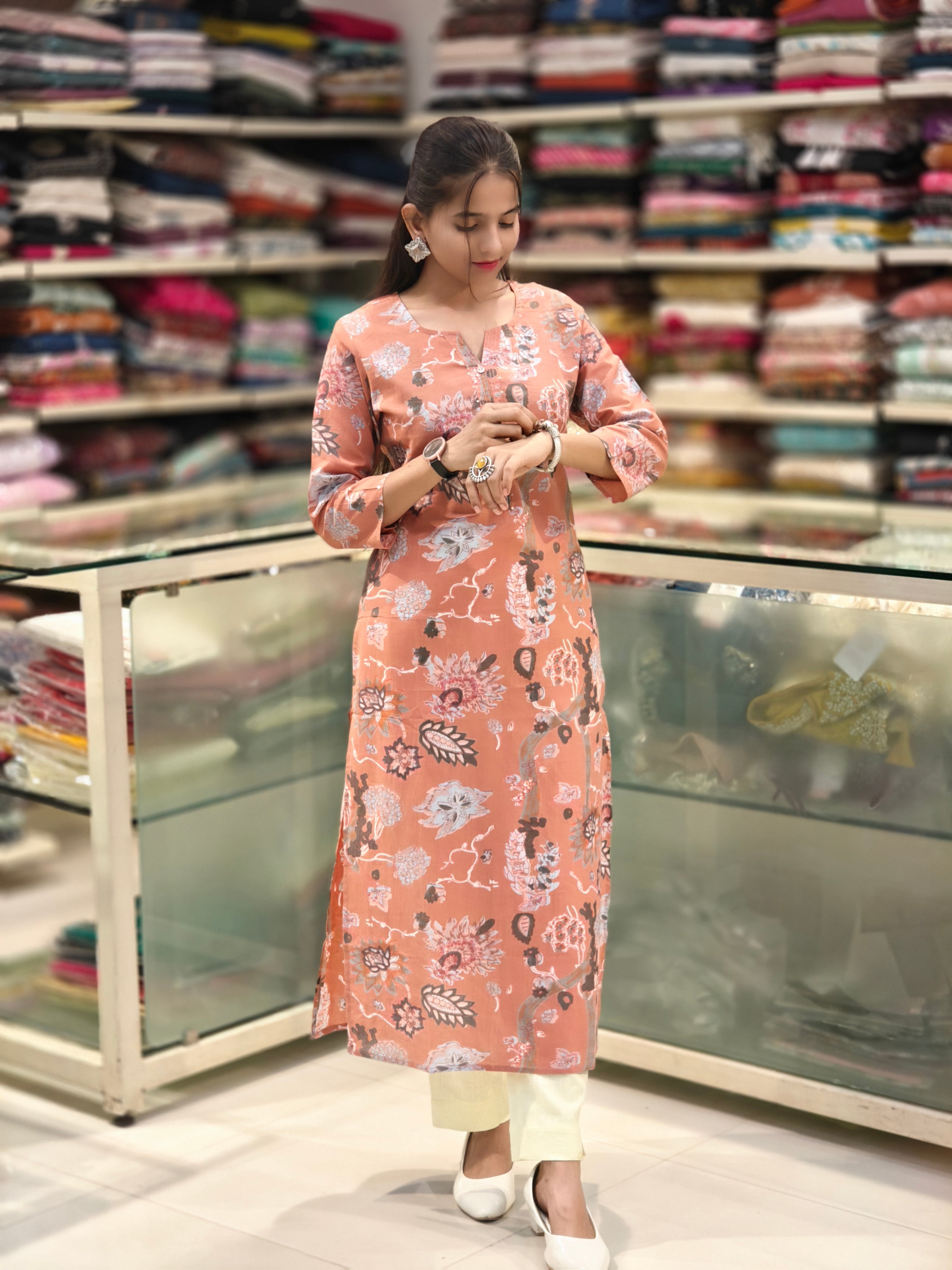 Pure Cotton Kurti 013820