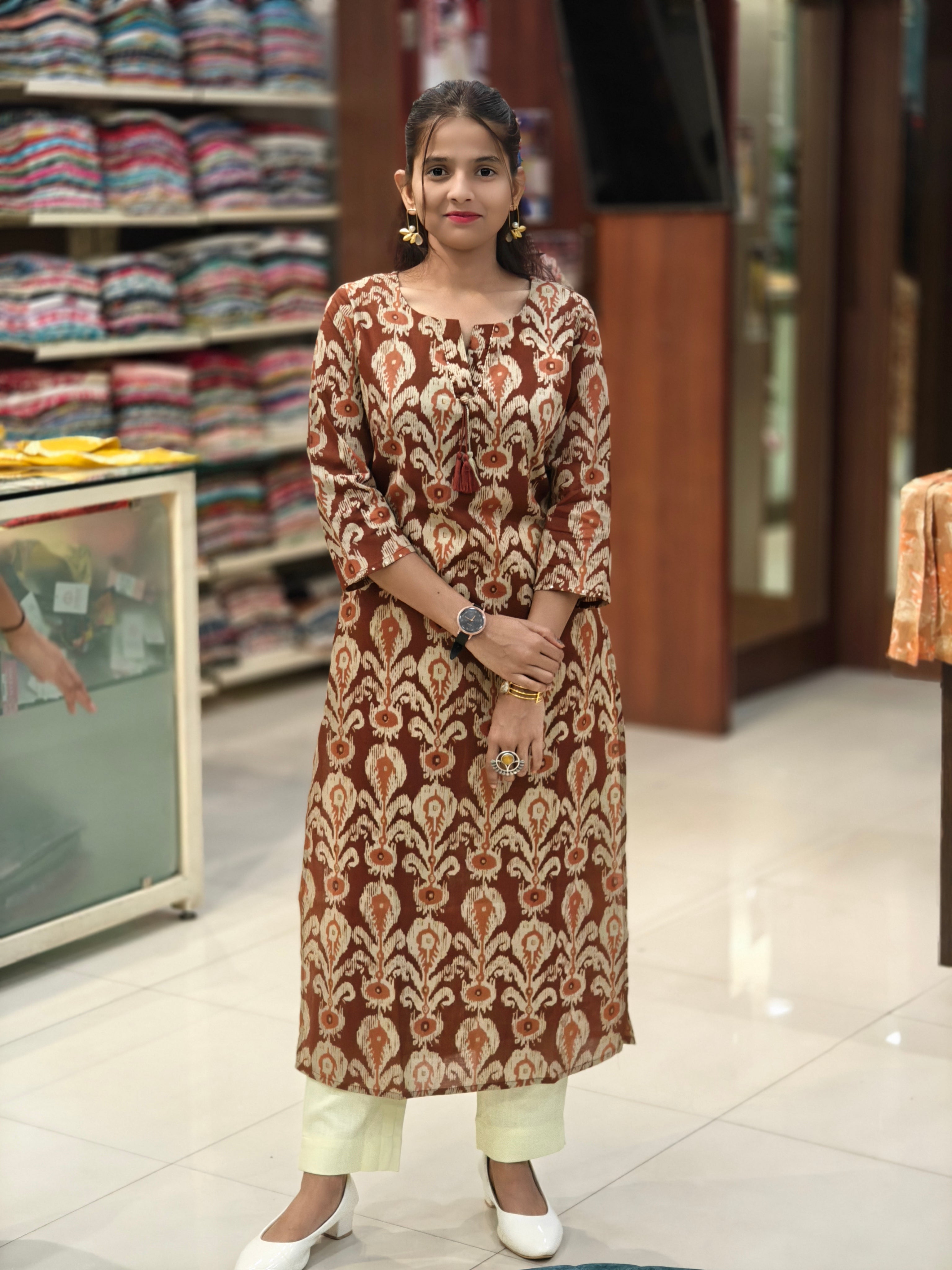 Pure Cotton Kurti 013823