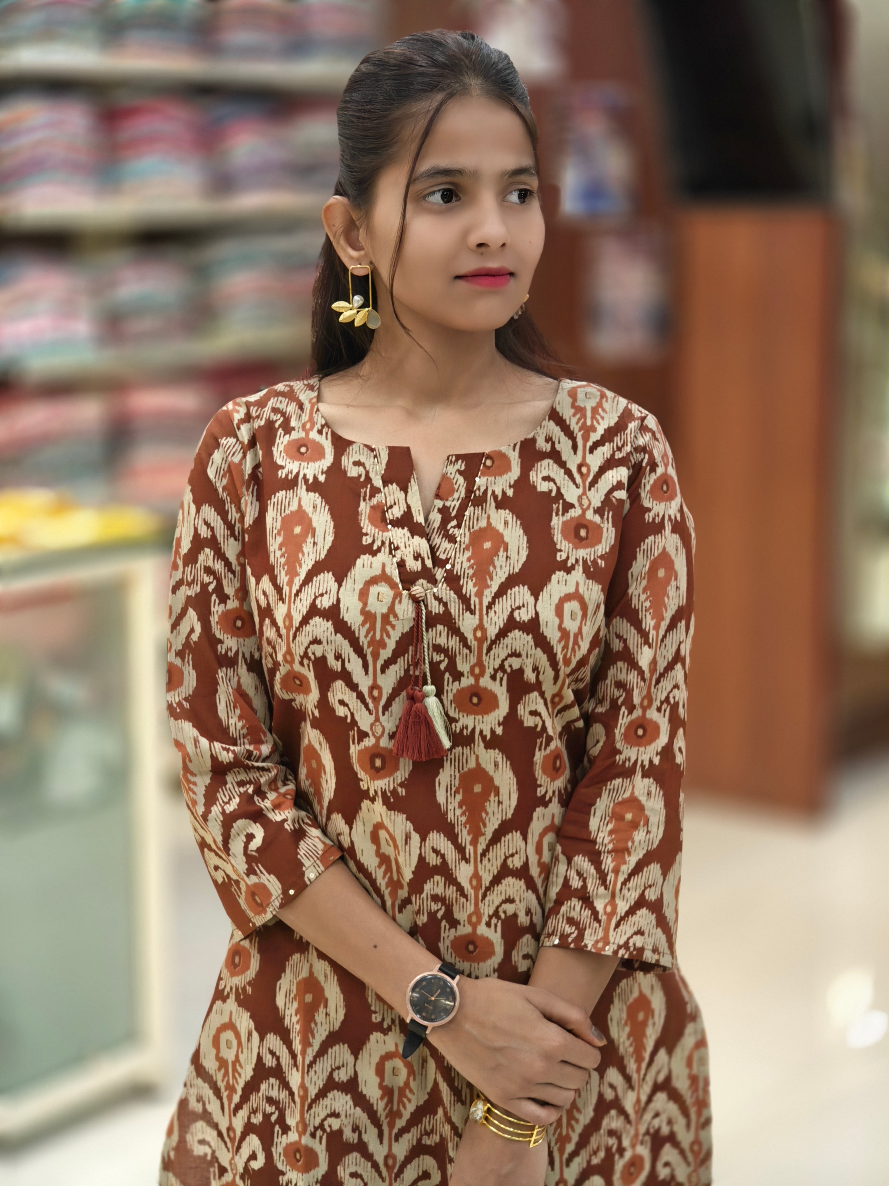 Pure Cotton Kurti 013823