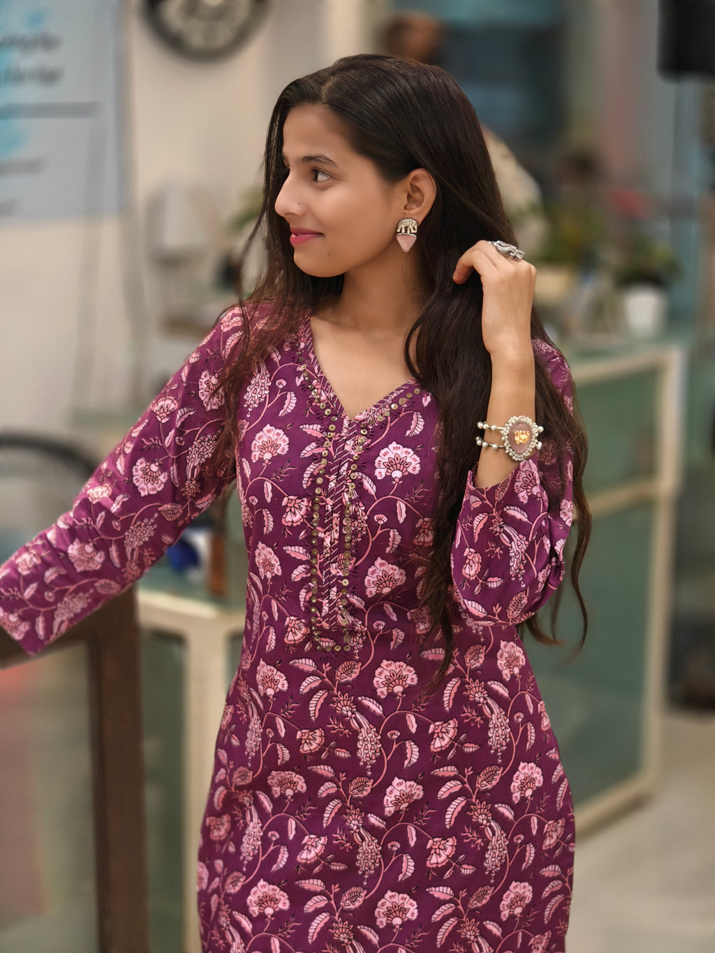 Pure Cotton Kurti 013827