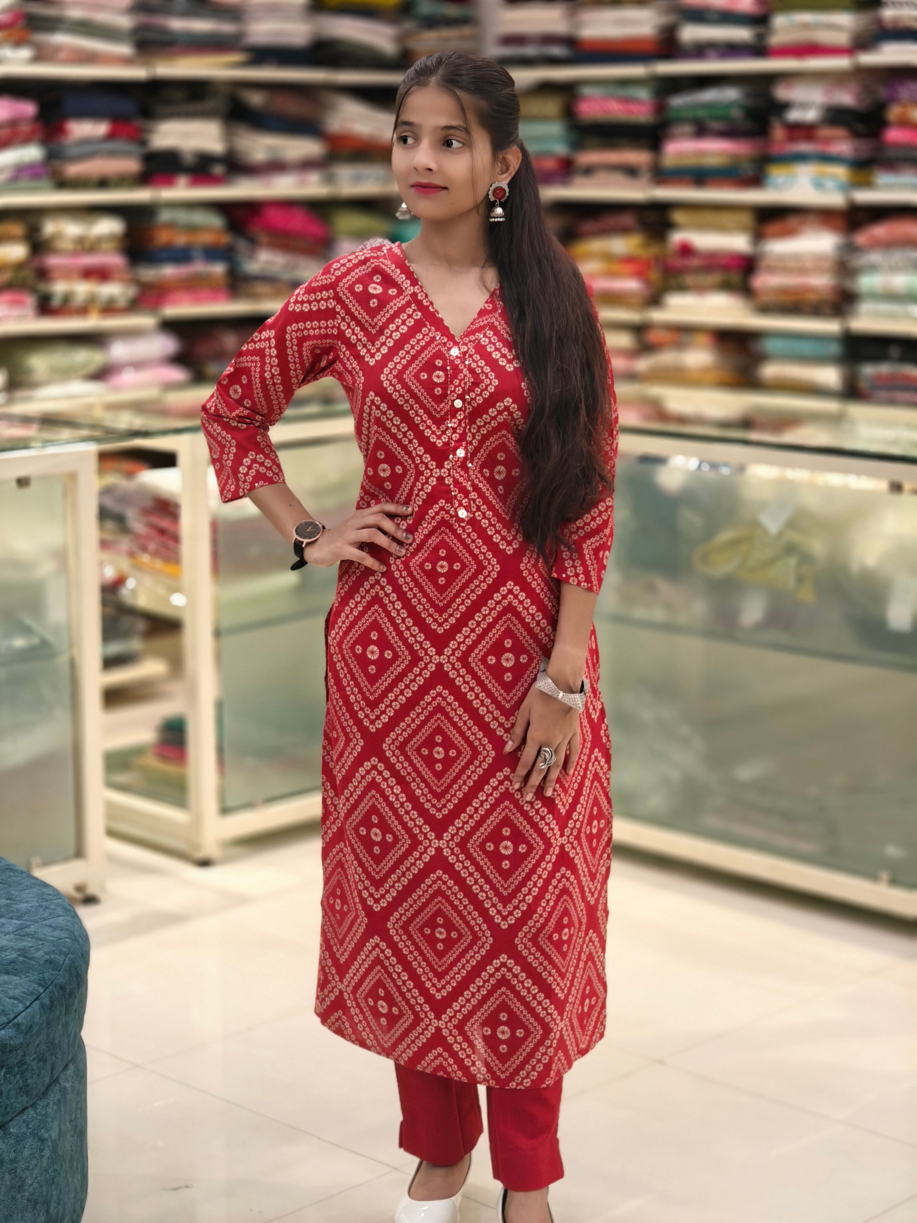 Pure Cotton Kurti 013828