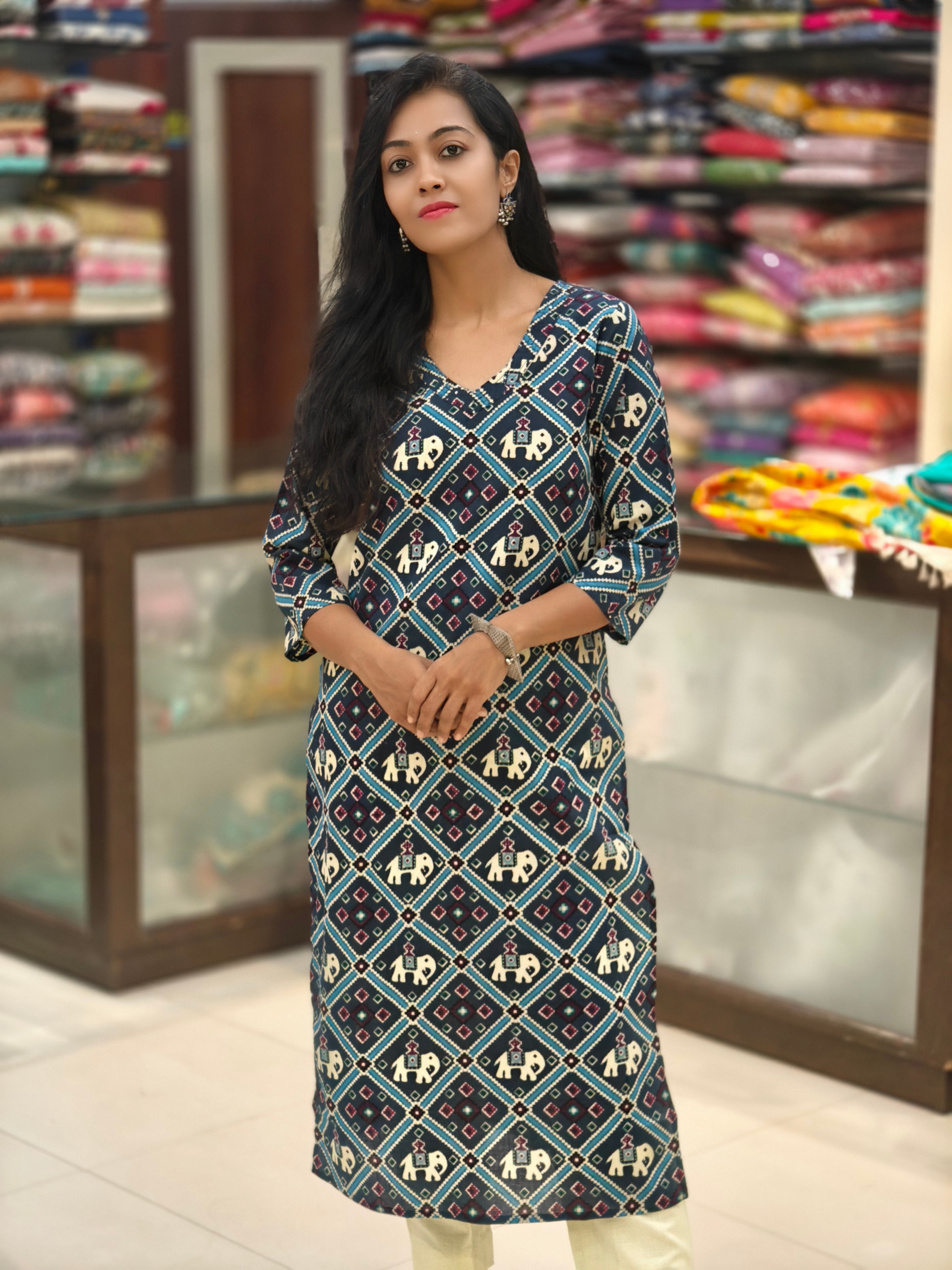 Pure Cotton Kurti 013829