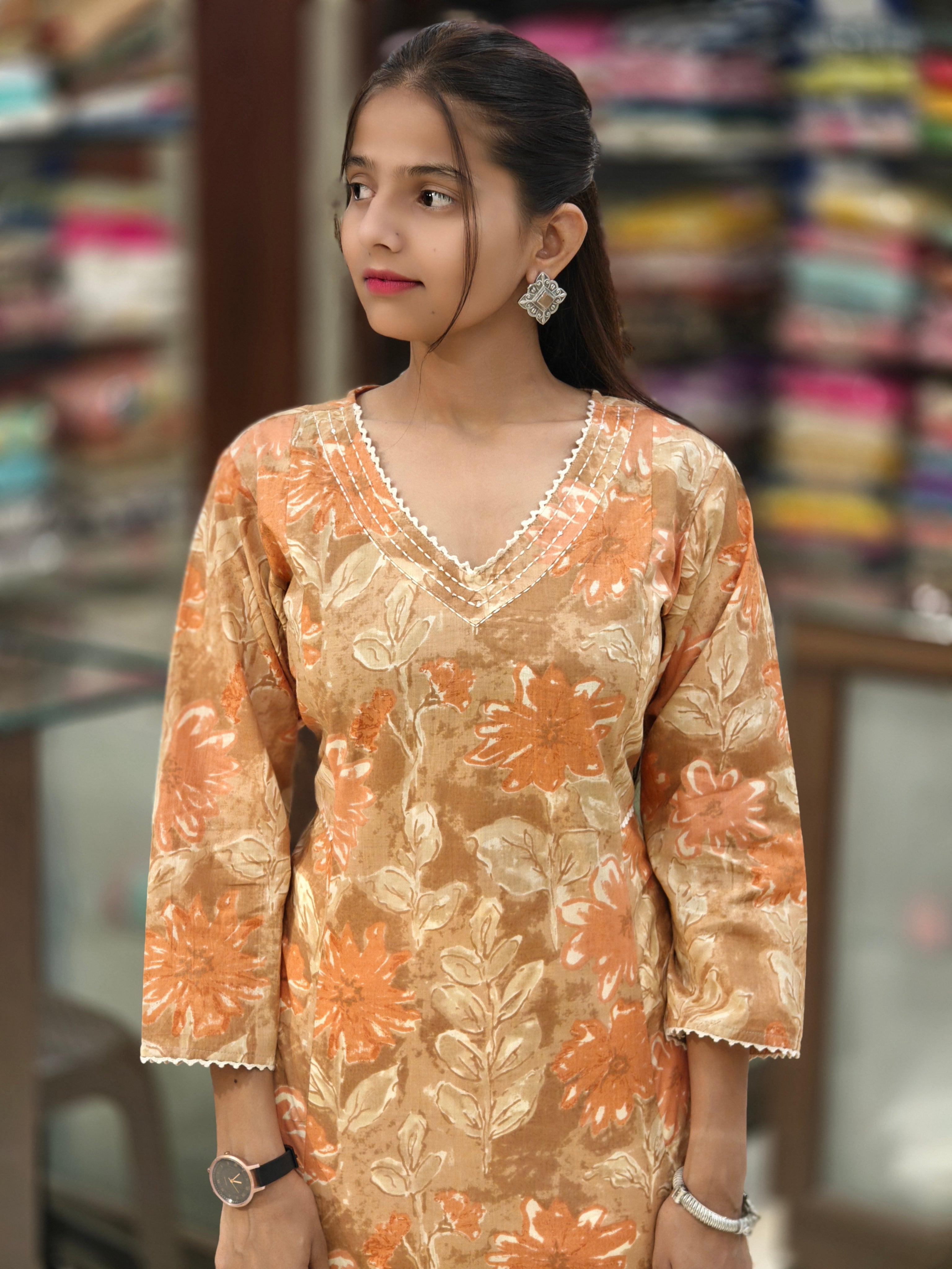 Pure Cotton Kurti 013830