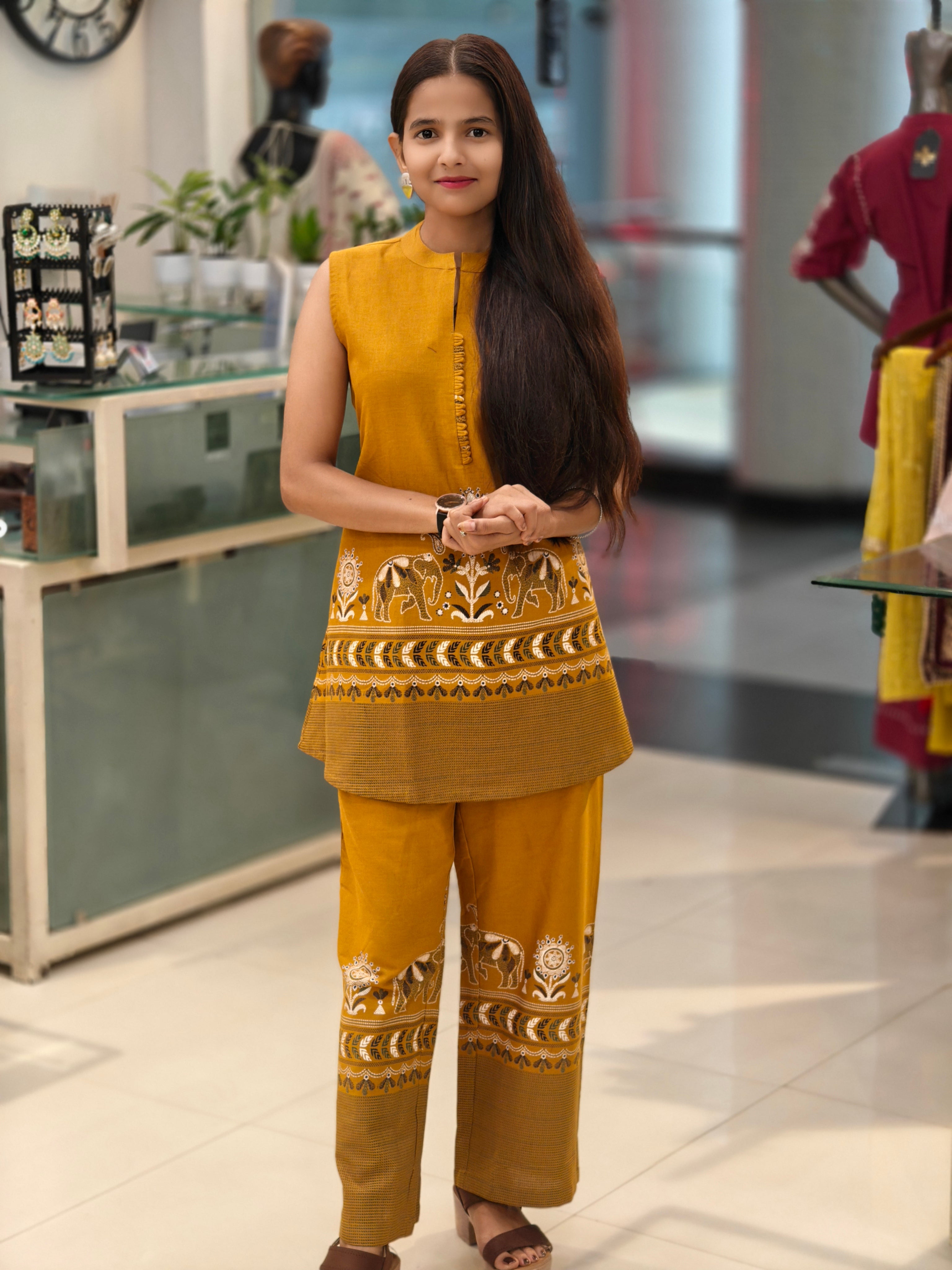 Linen Cotton Co-ord Set 013861