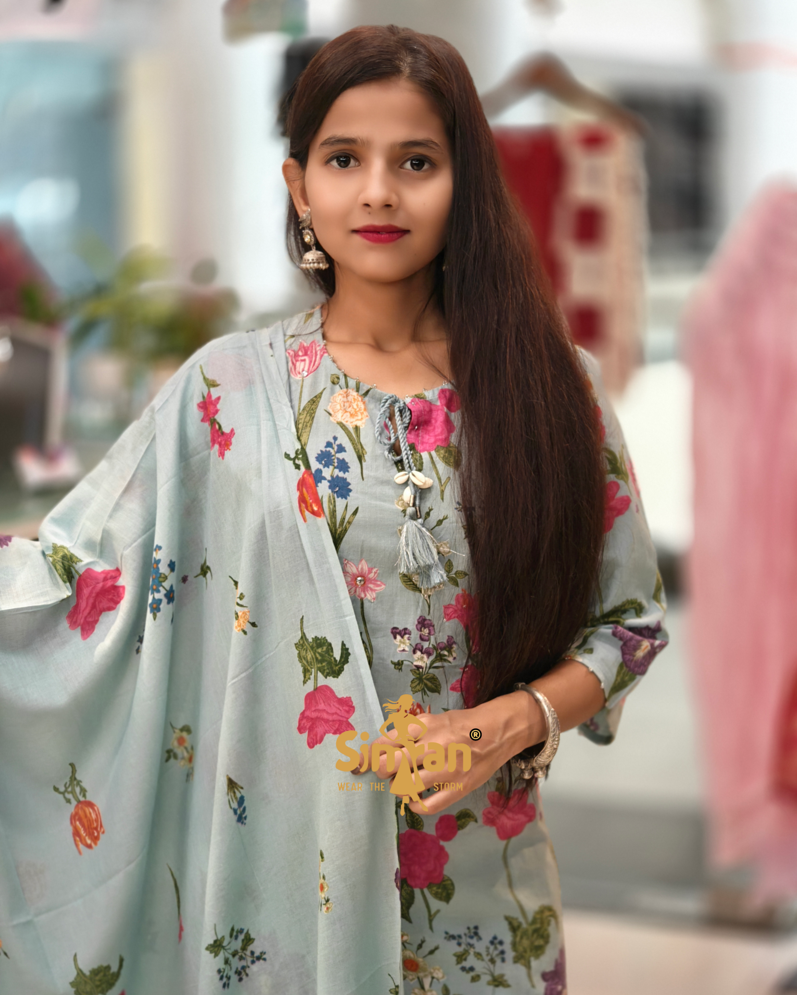 Pure Cotton Kurti Plazo Dupatta Set – Elegant Everyday Comfort 013916