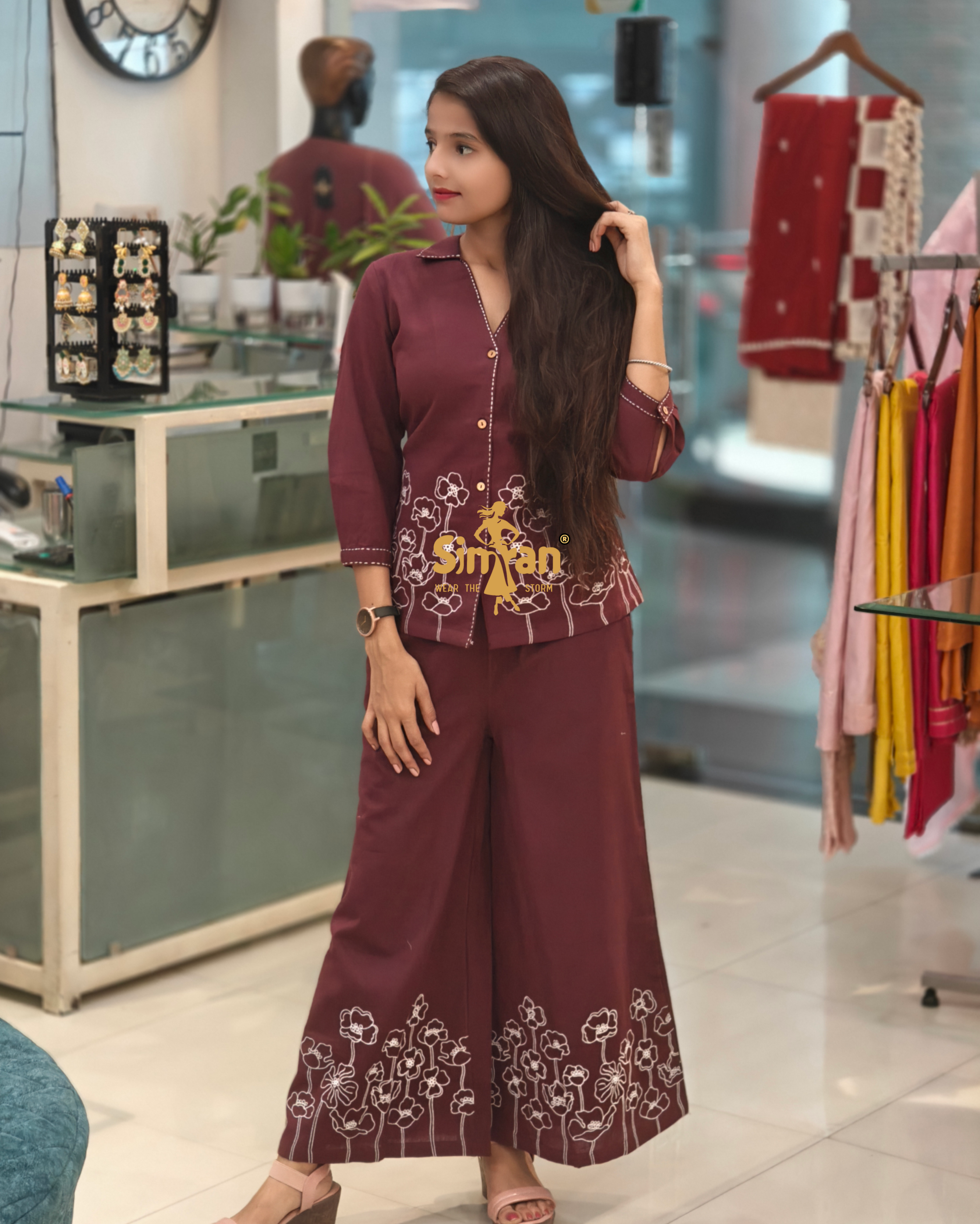 Linen Cotton Co-ord Set 013888