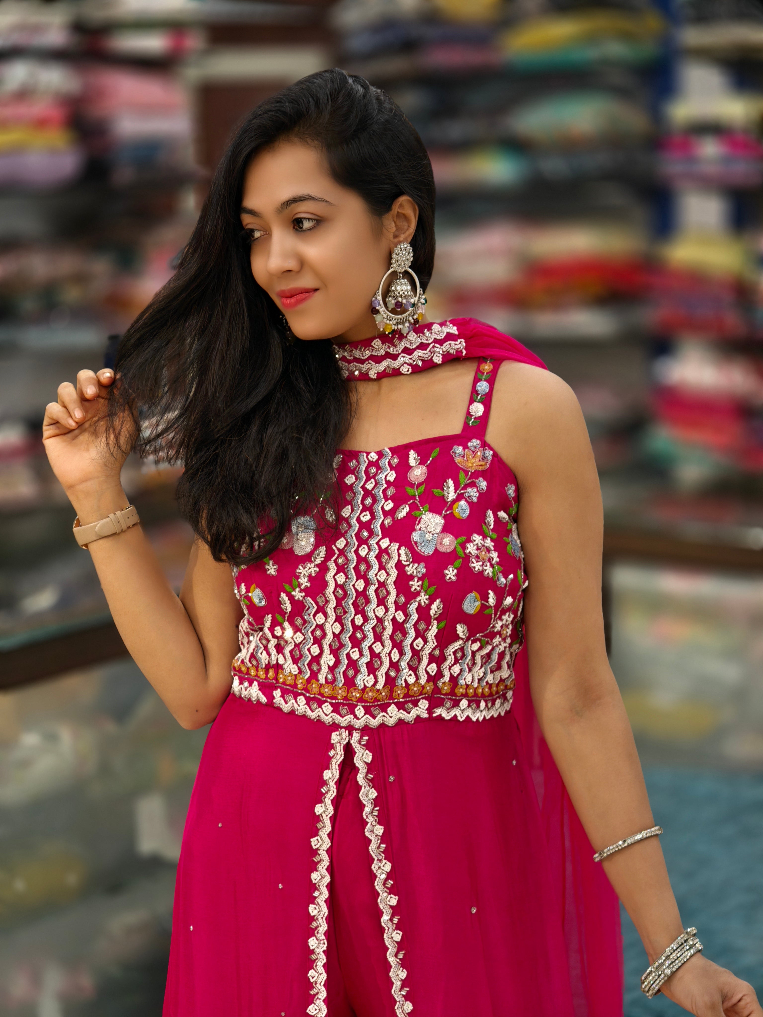 Exquisite party wear Indo-Western outfit