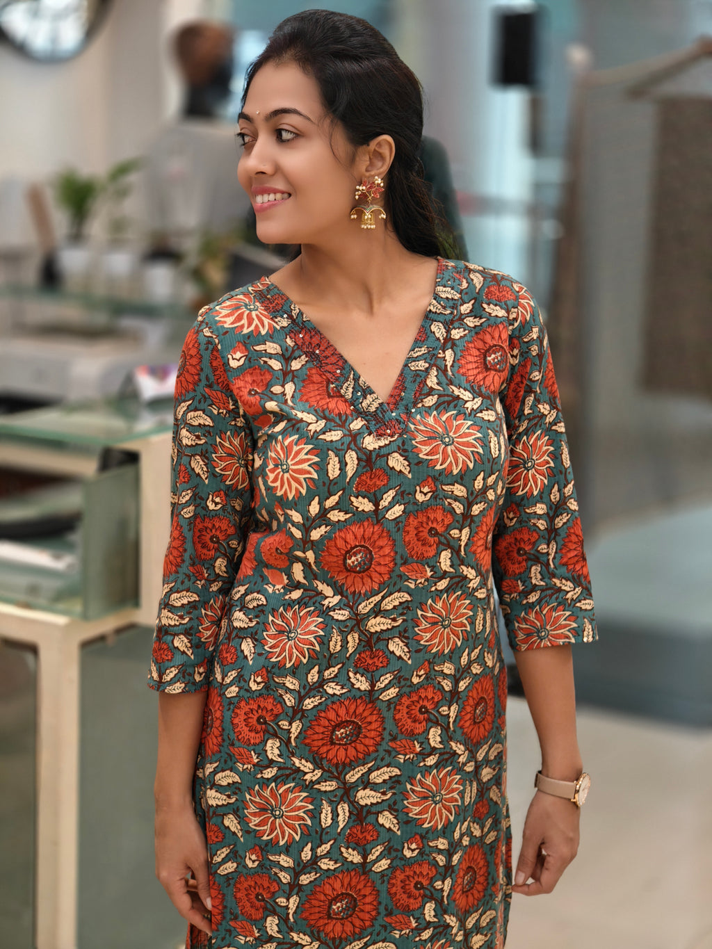 Pure Cotton Kurti 011833