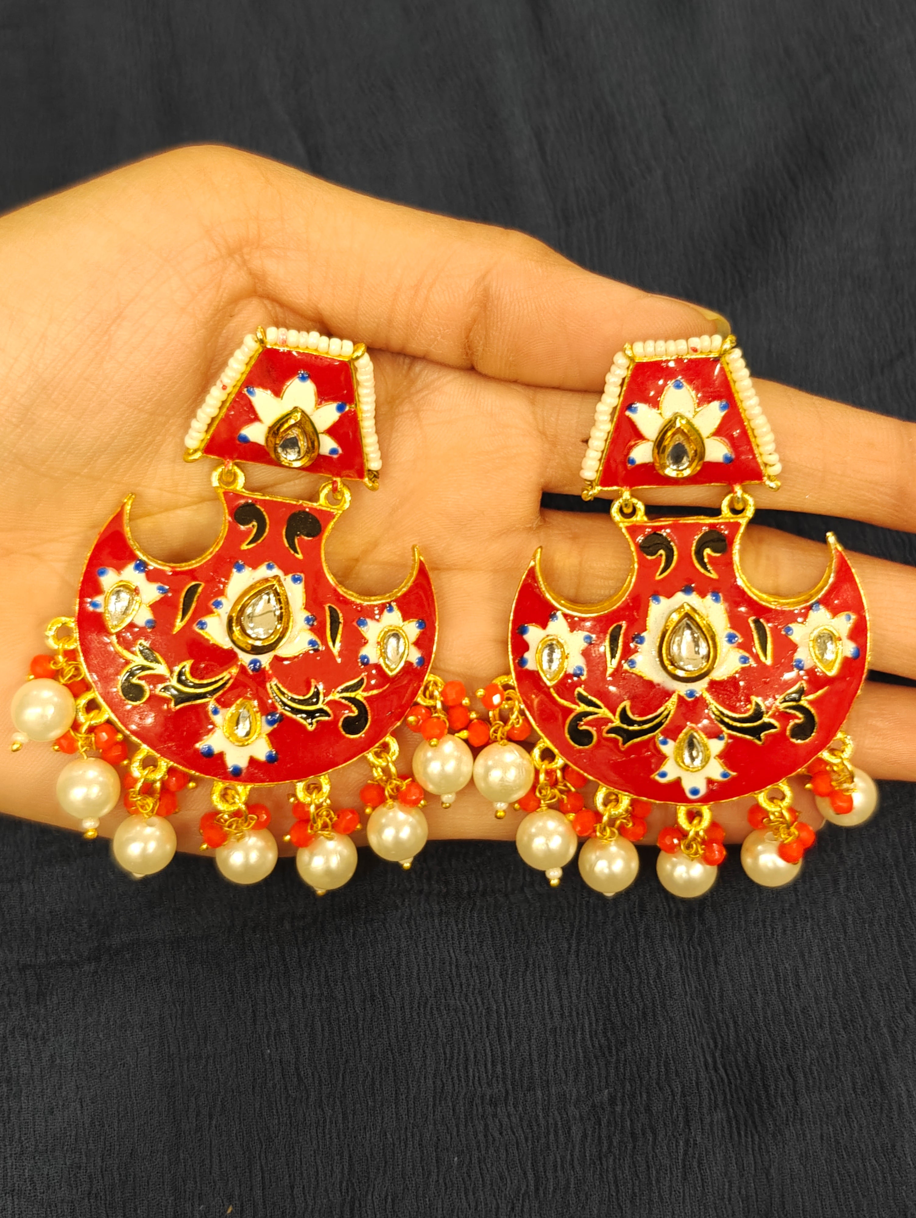 Abhinaya Beaded Chandbali 012340