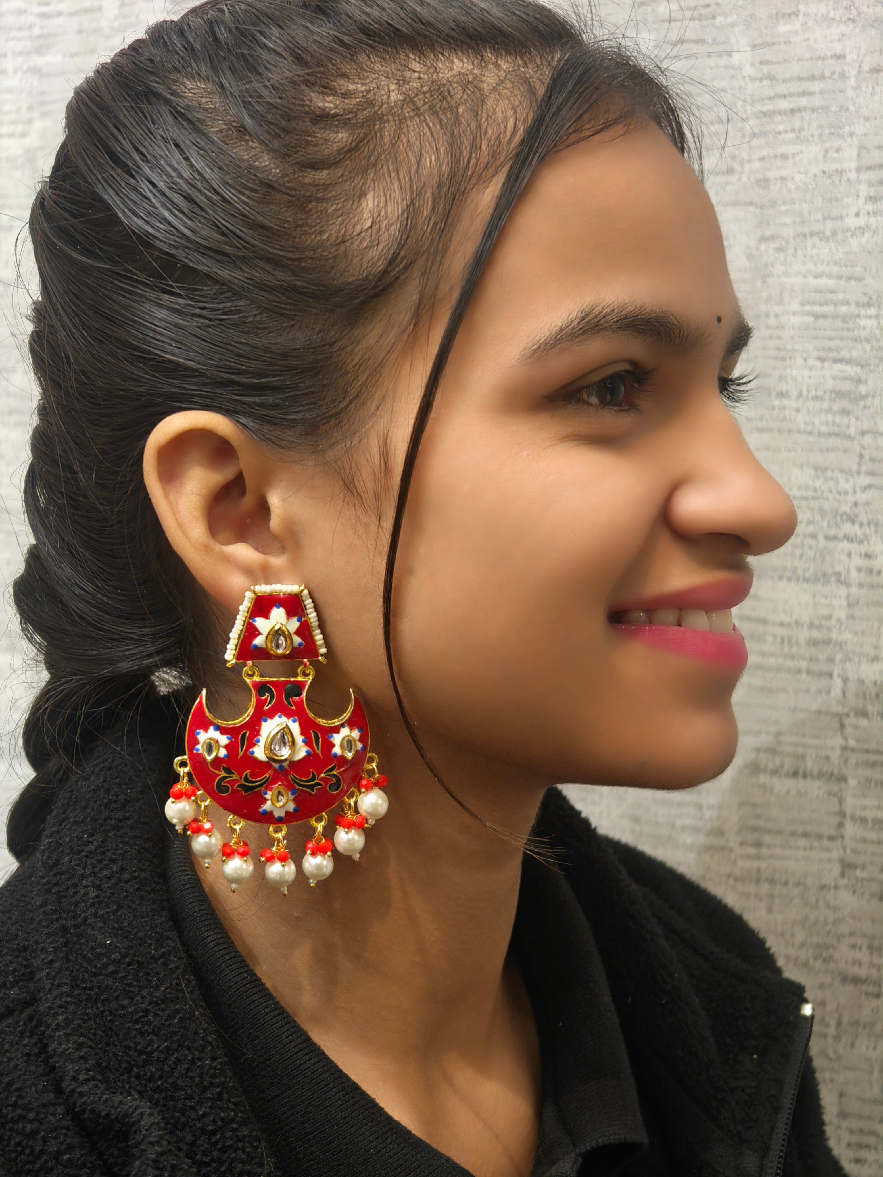 Abhinaya Beaded Chandbali 012340