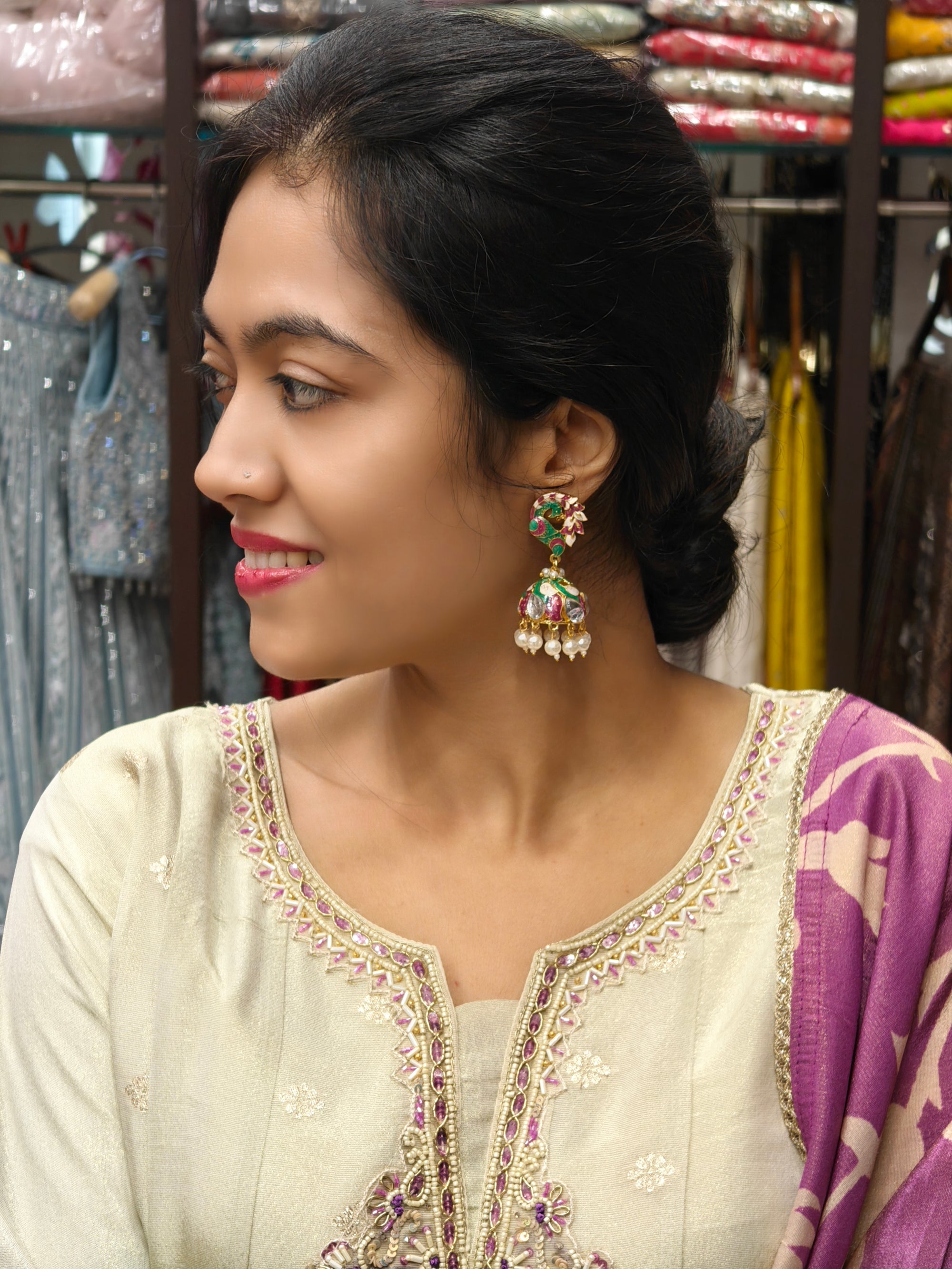 Preeti Jhumki Earrings 012365