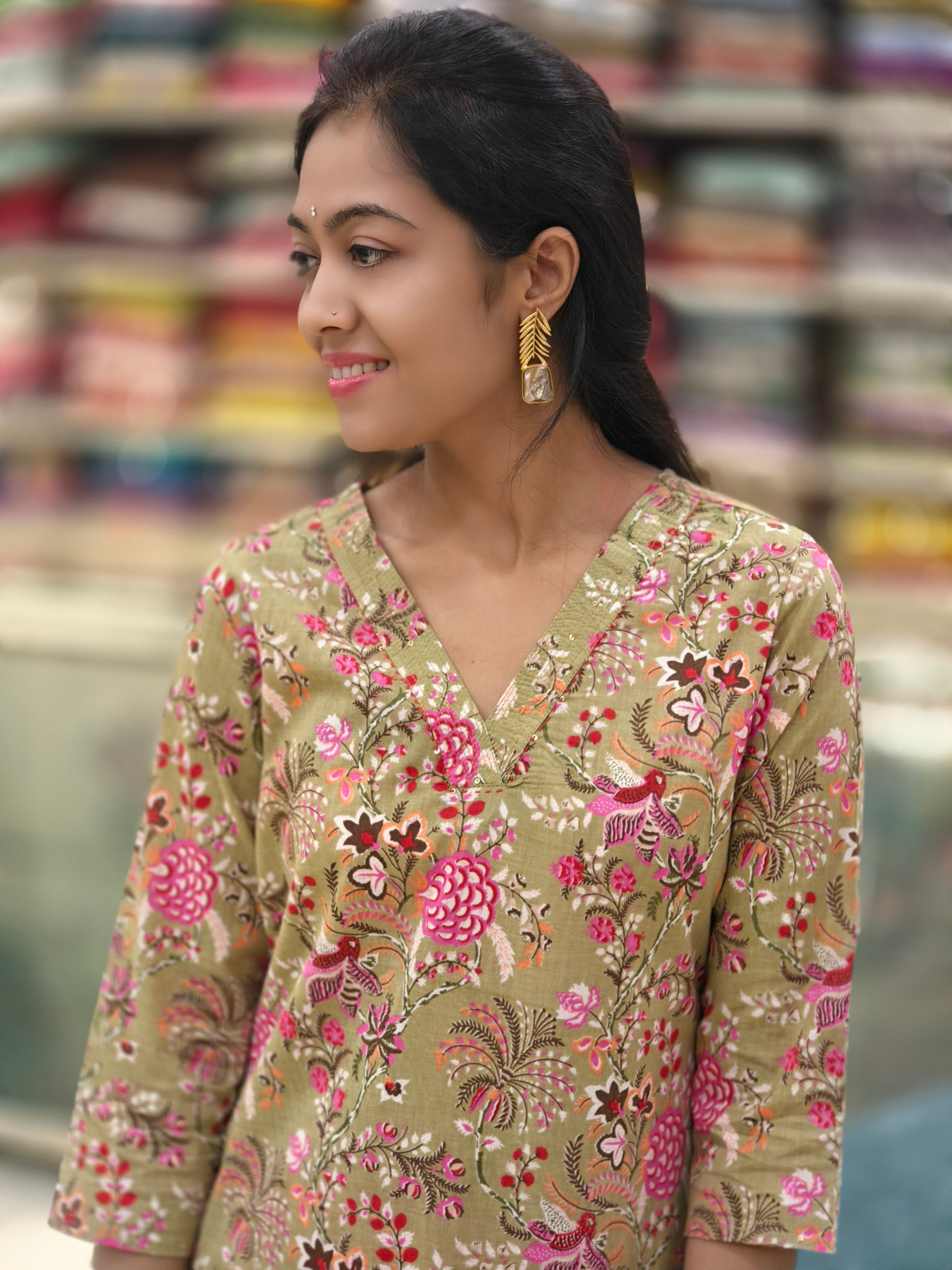 Pure Cotton Kurti 012758