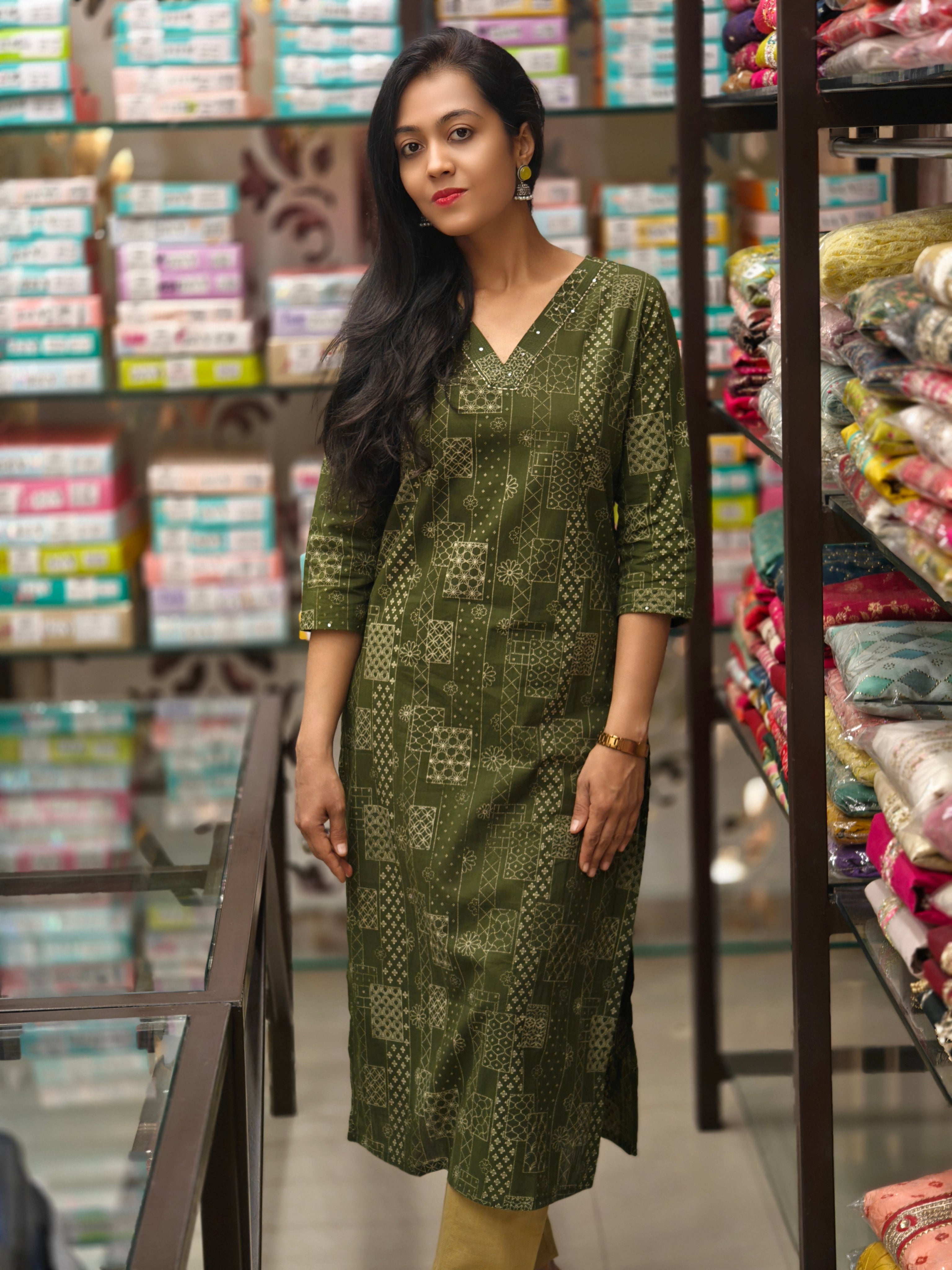 Pure Cotton Kurti 012759