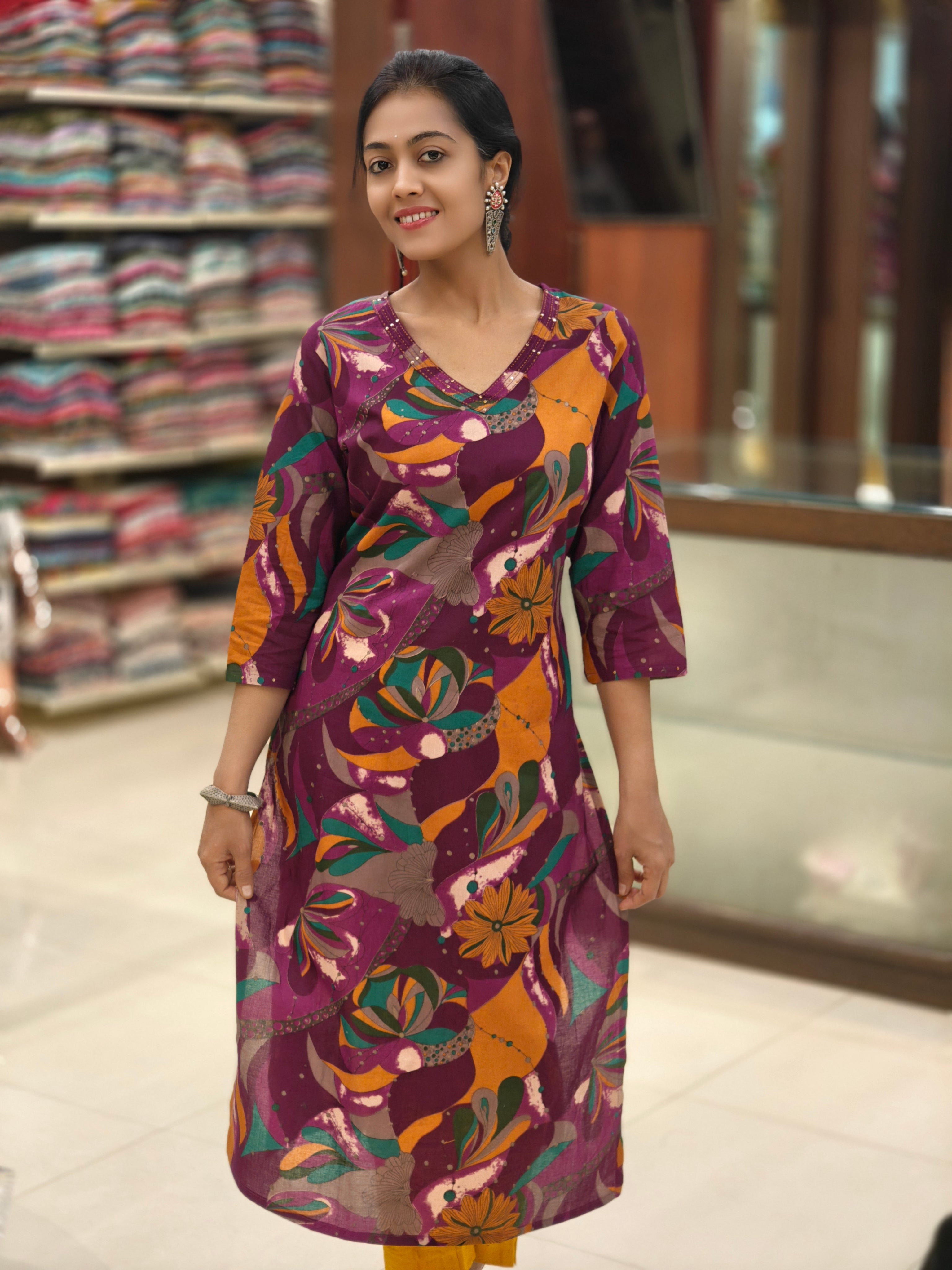 Pure Cotton Kurti 013057