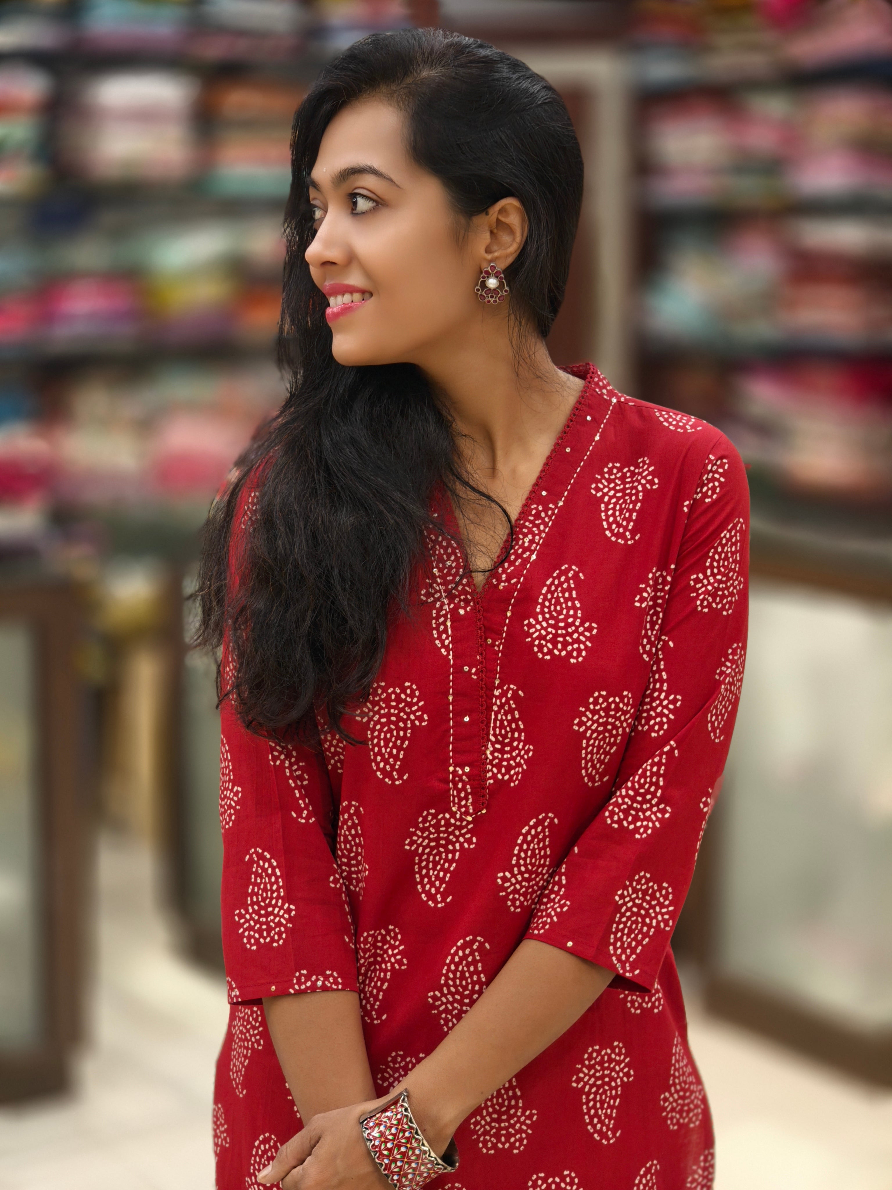 Pure Cotton Kurti 013817