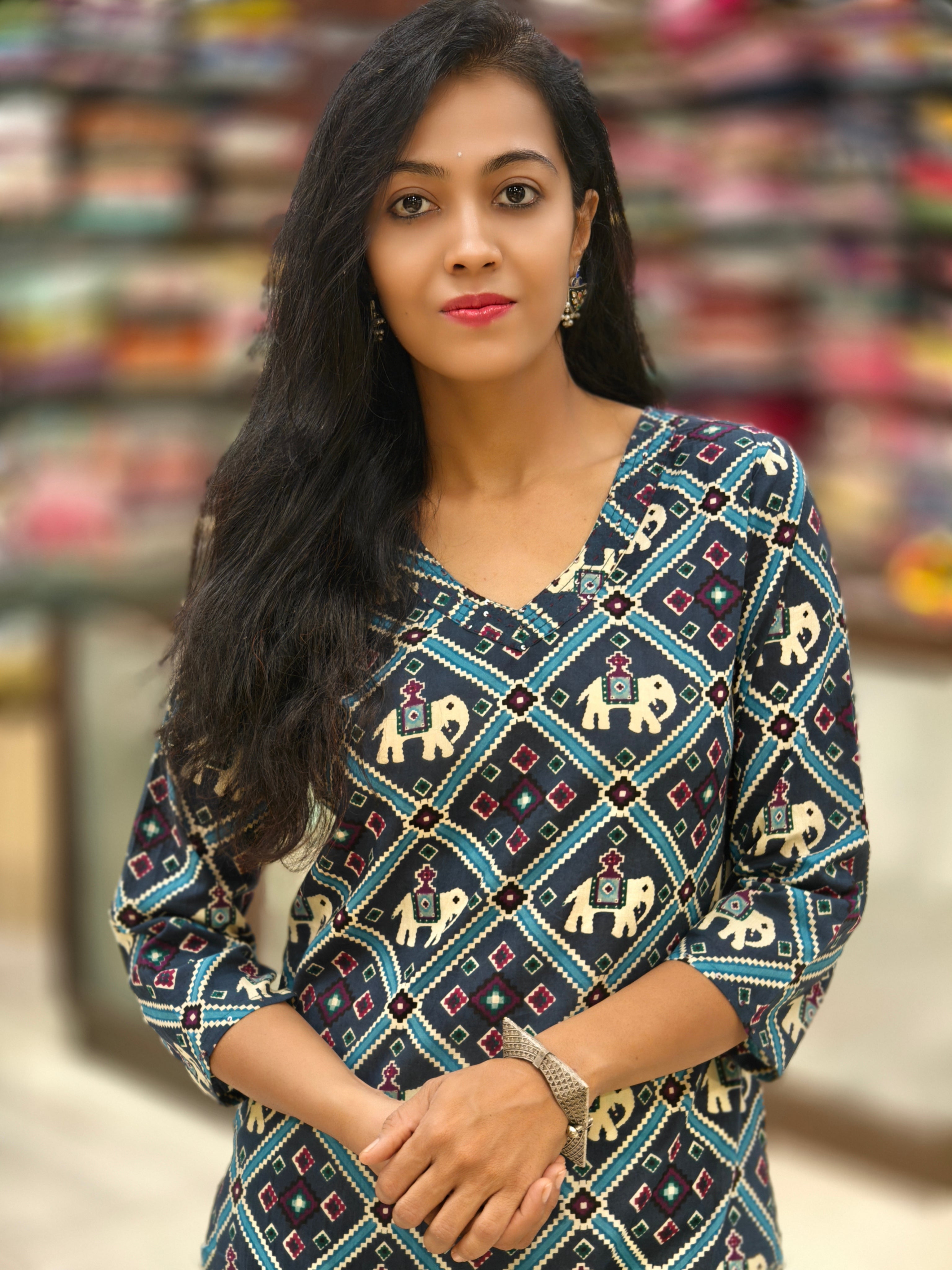 Pure Cotton Kurti 013829