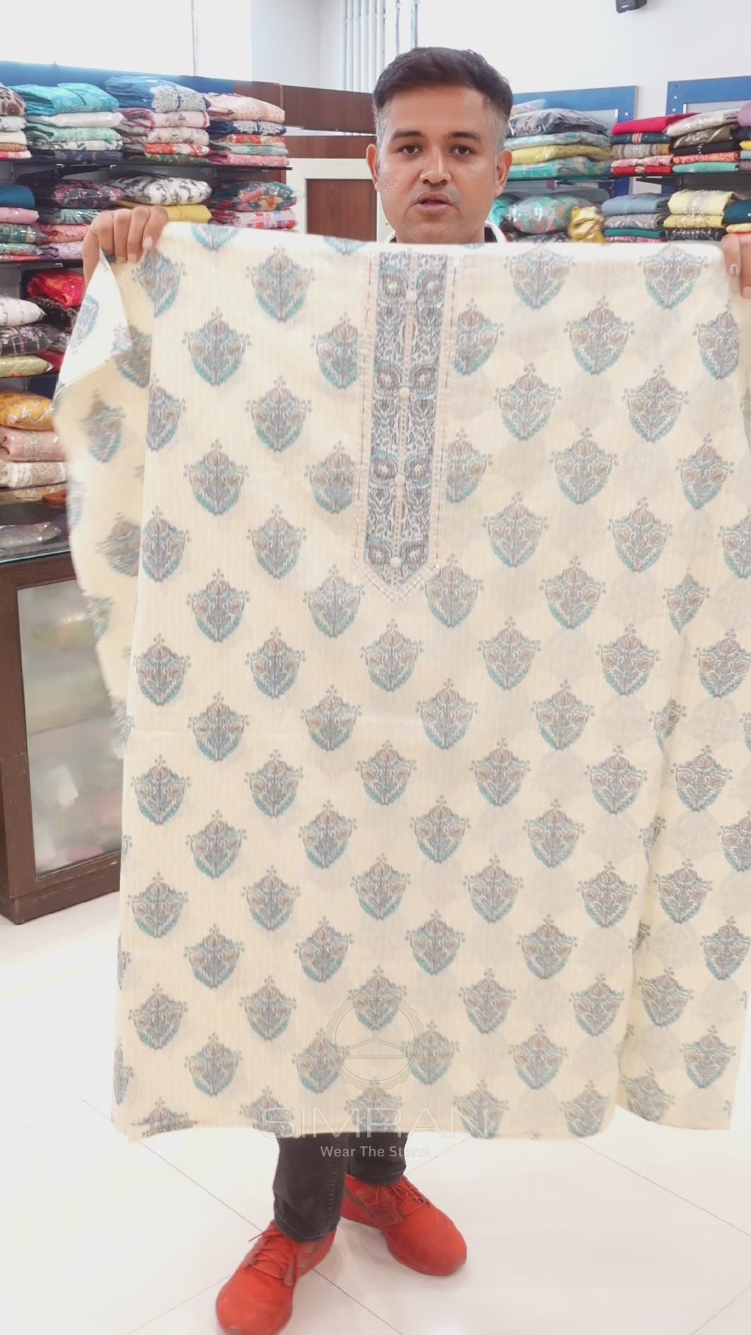 Pure Cotton Dress Material Fabric Set