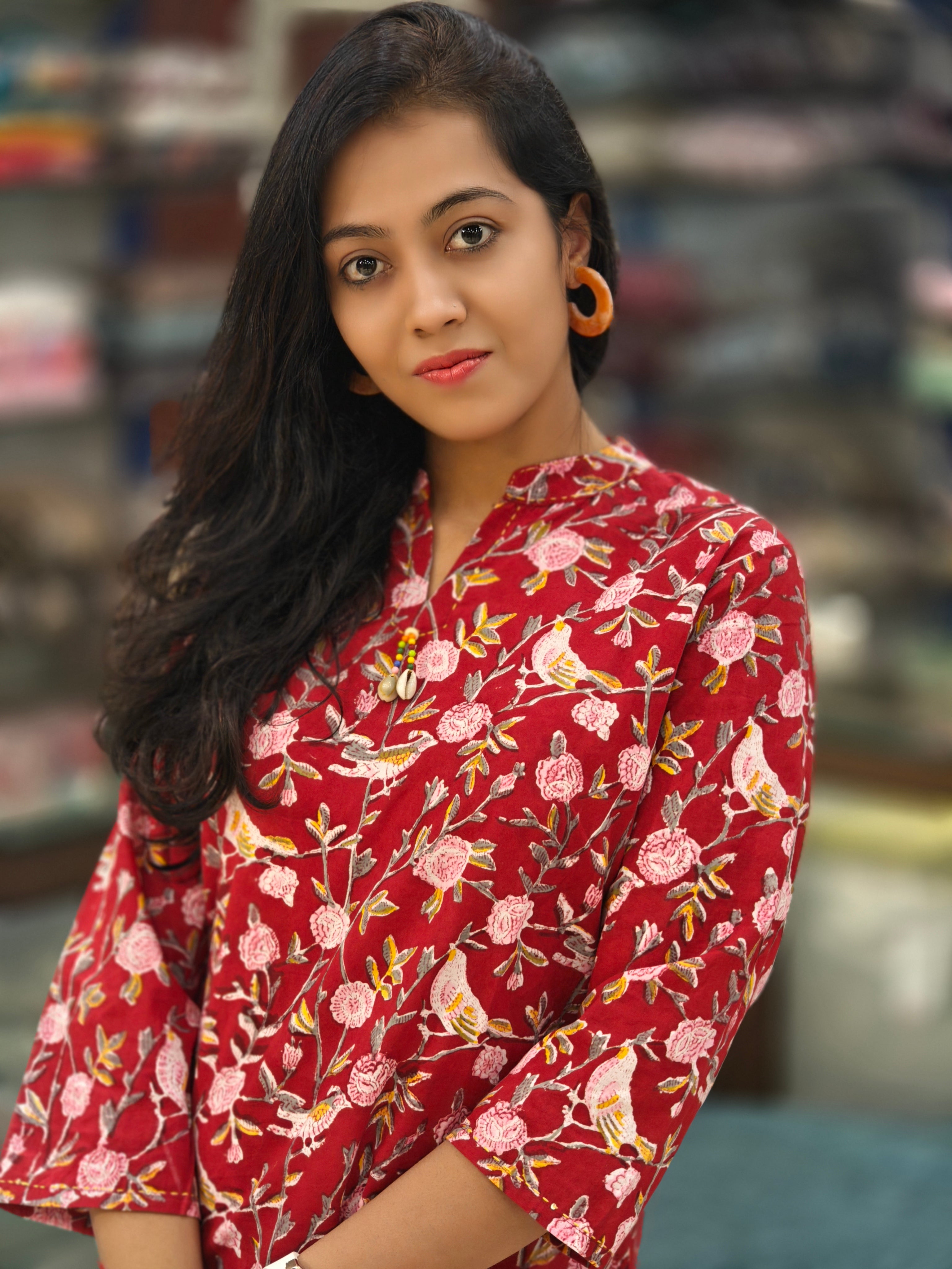 Pure Cotton Short Kurti 011582