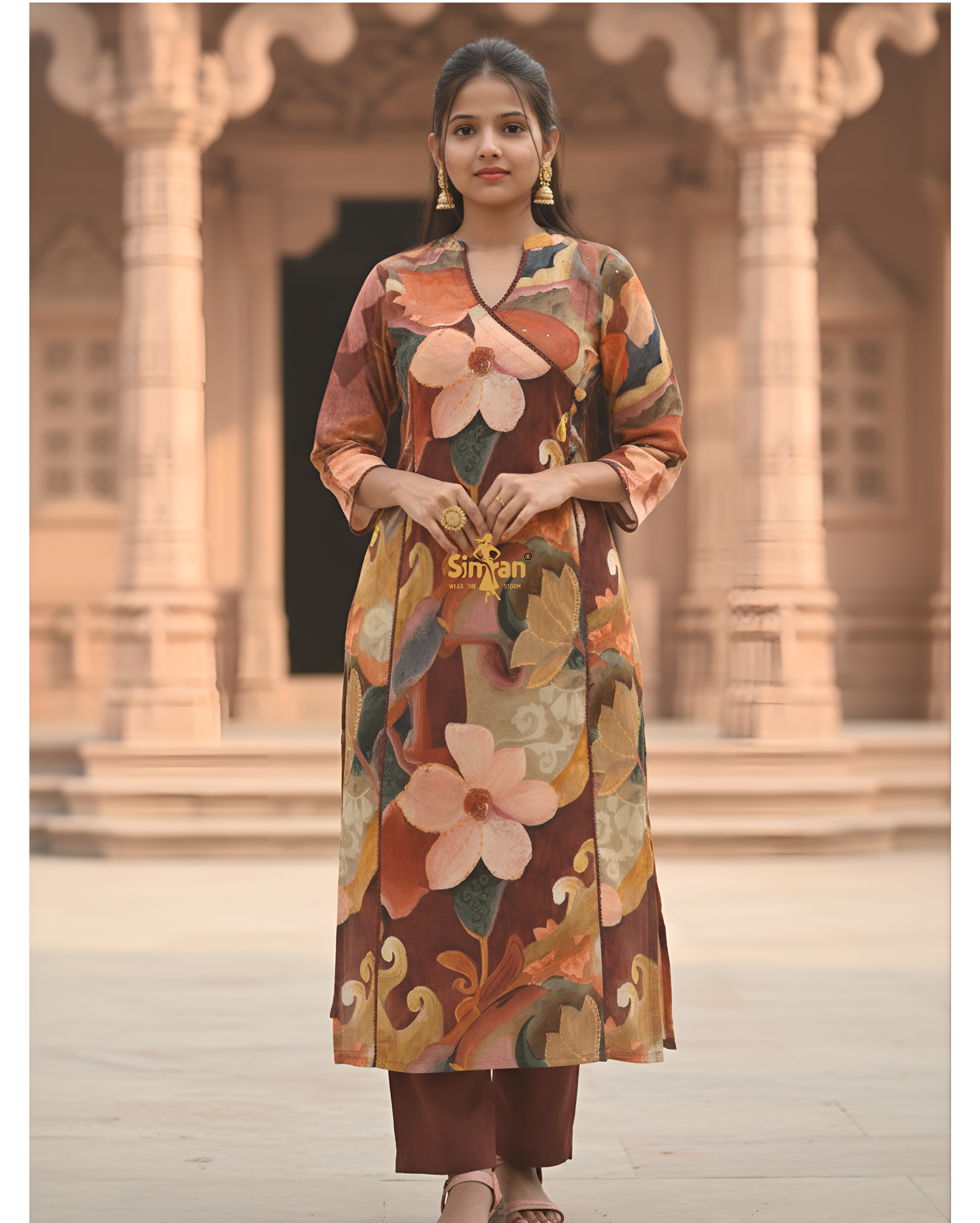 Pure Cotton  Kurti Pant Dupatta Set 014766