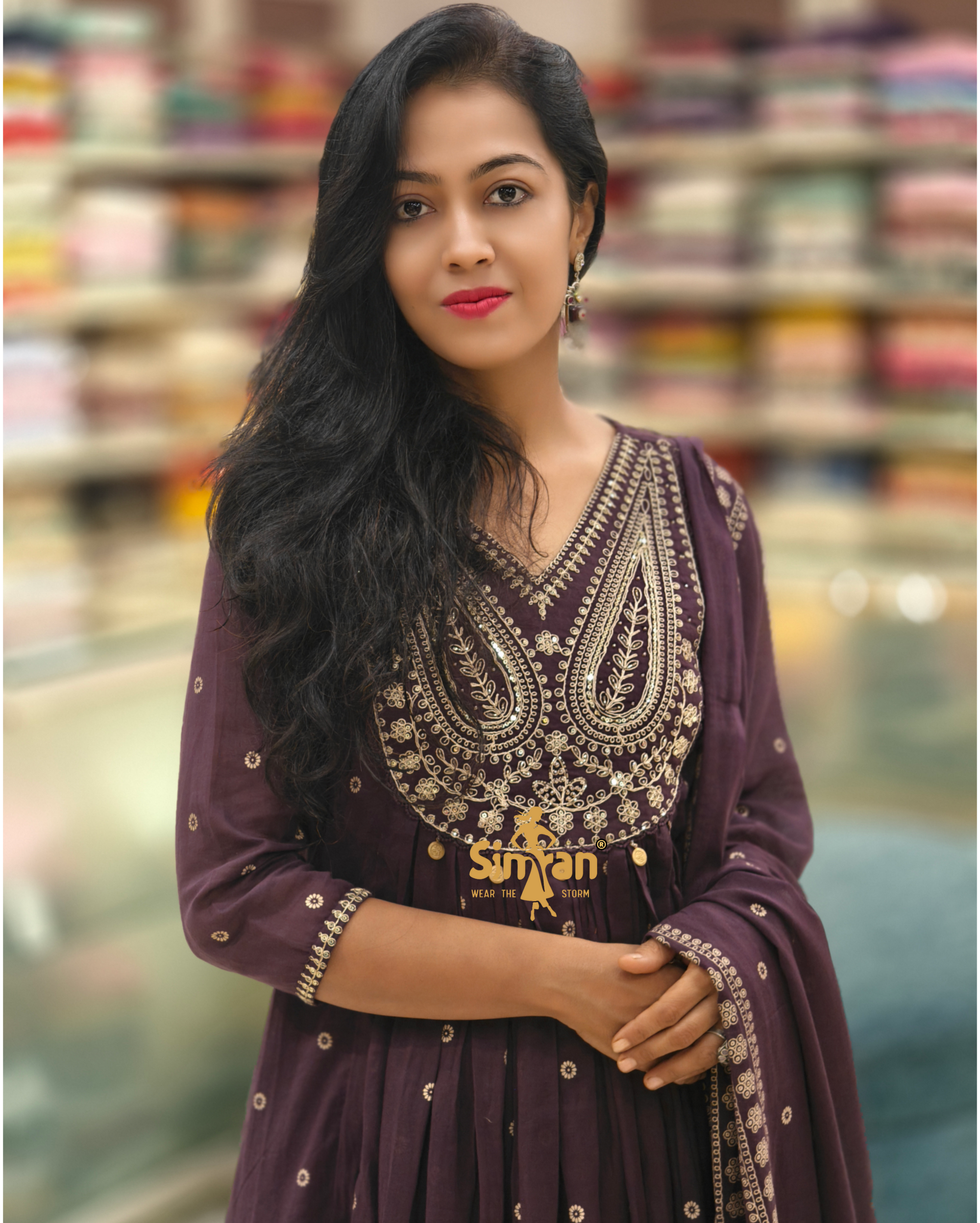 Pure Cotton Kurti Pant Dupatta Set 014147