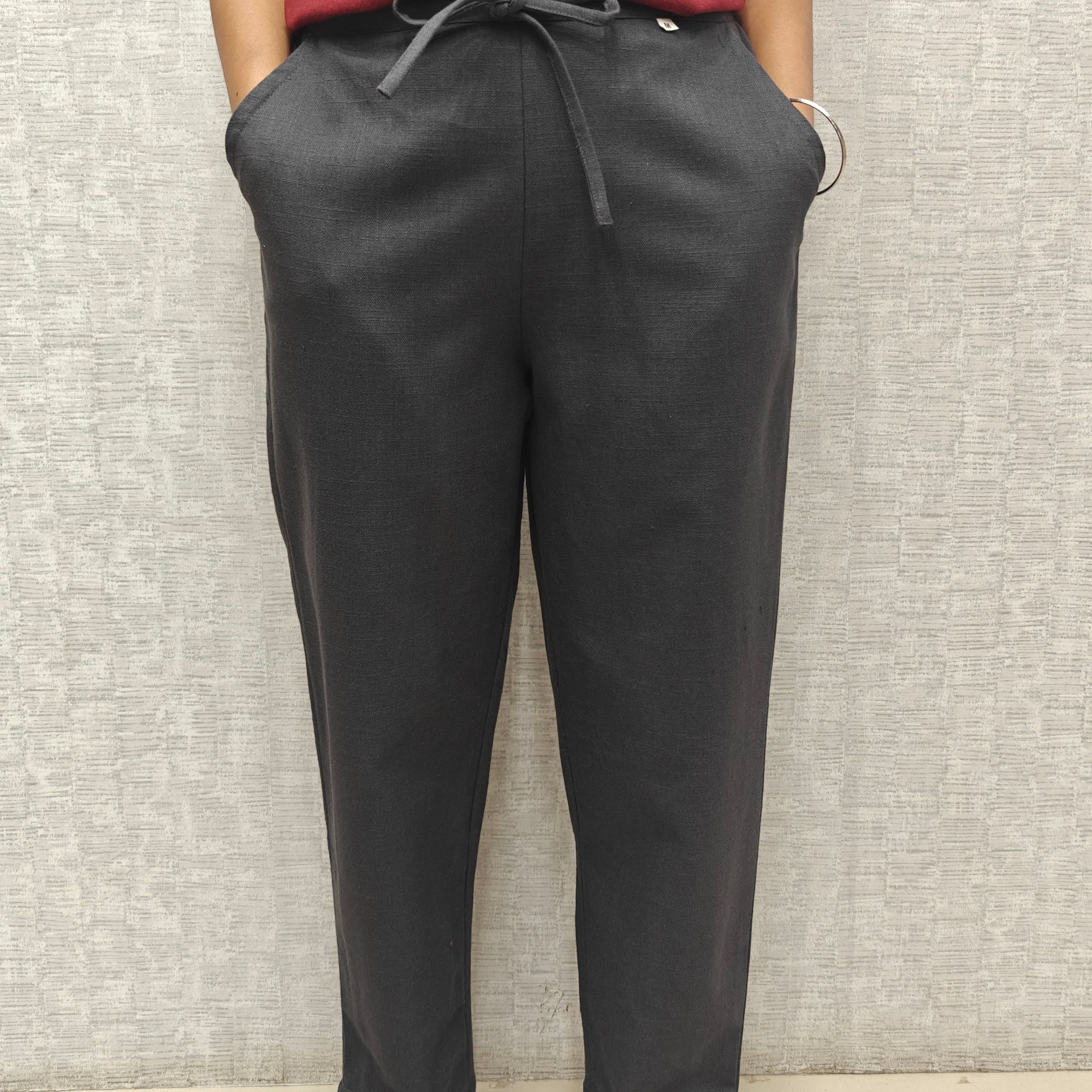 Linen Cotton Pants Grey 011600