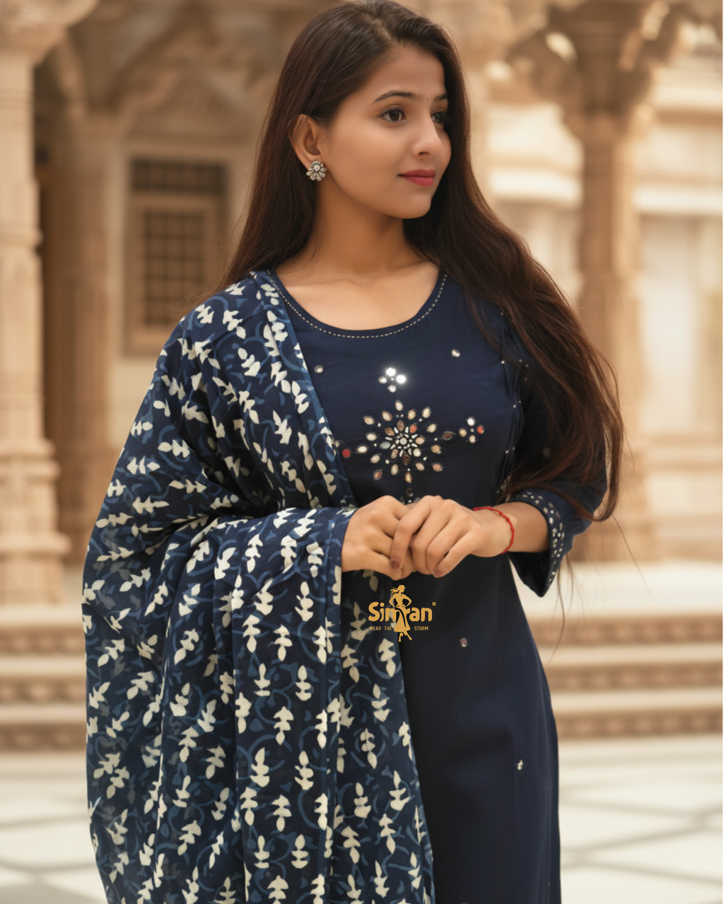 Kurti Pant Dupatta Set 014735