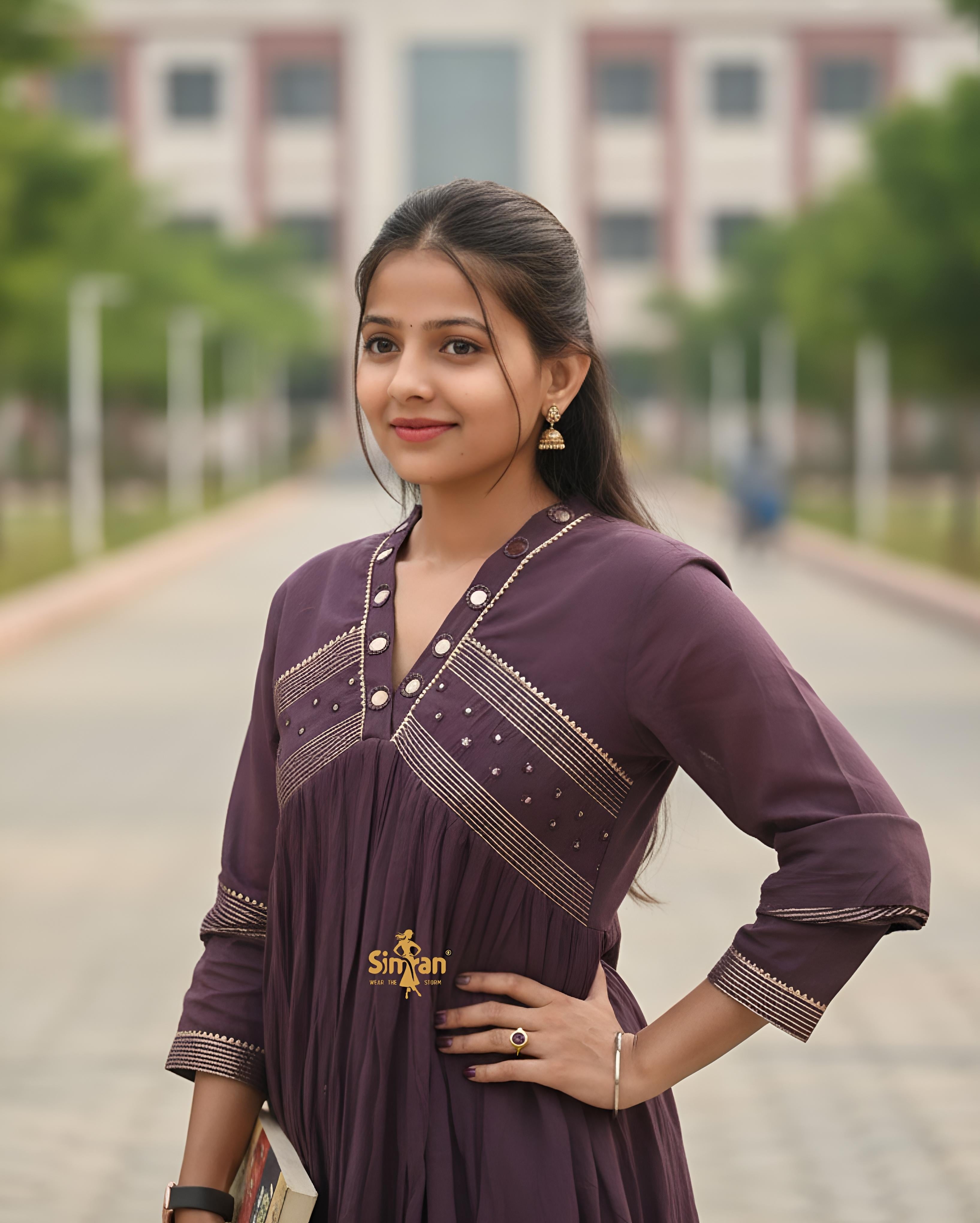 Pure Cotton Kurti Pant Dupatta Set 014756